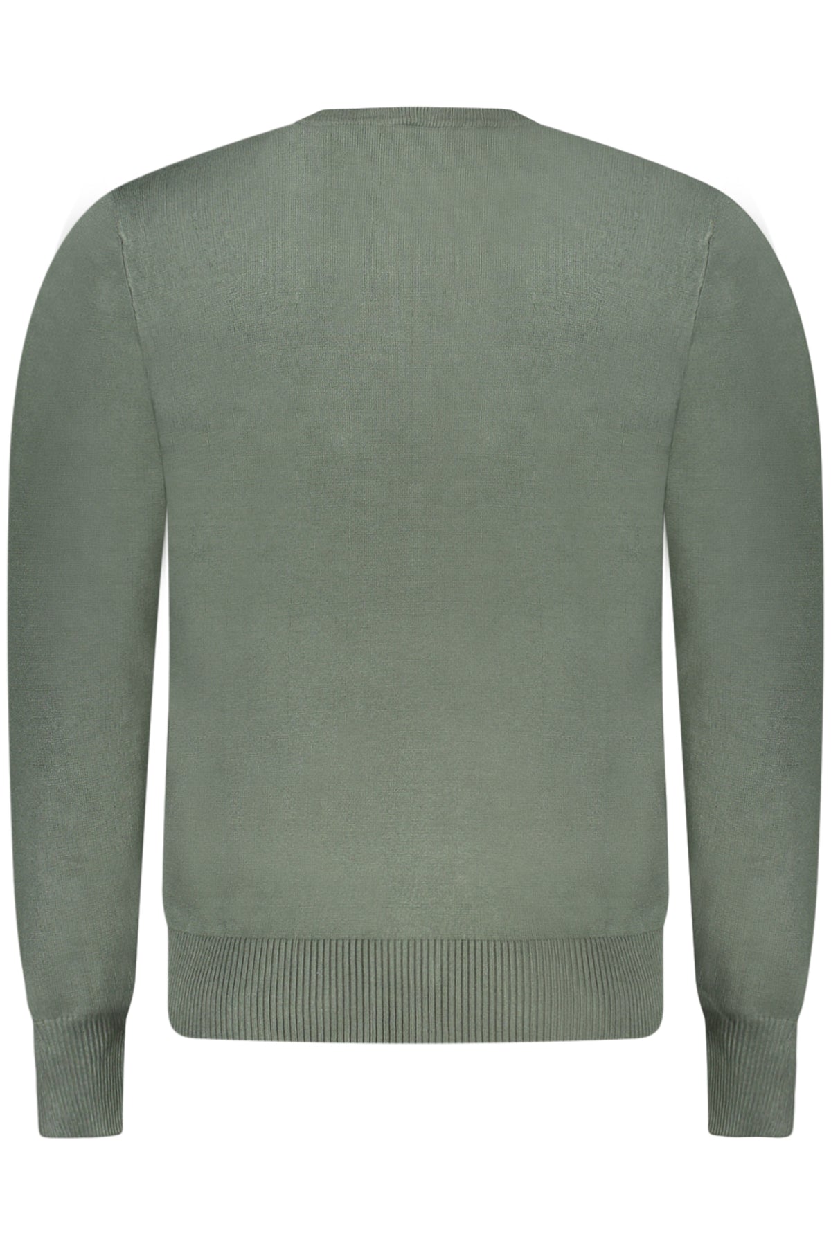 RFTR050_VEVERDE – Grüner Herrenpullover mit Rundhals und Stickerei - Stylisch & Elegant – Größe: 2XL, S, XL, L, M, 3XL – Farbe: Verde