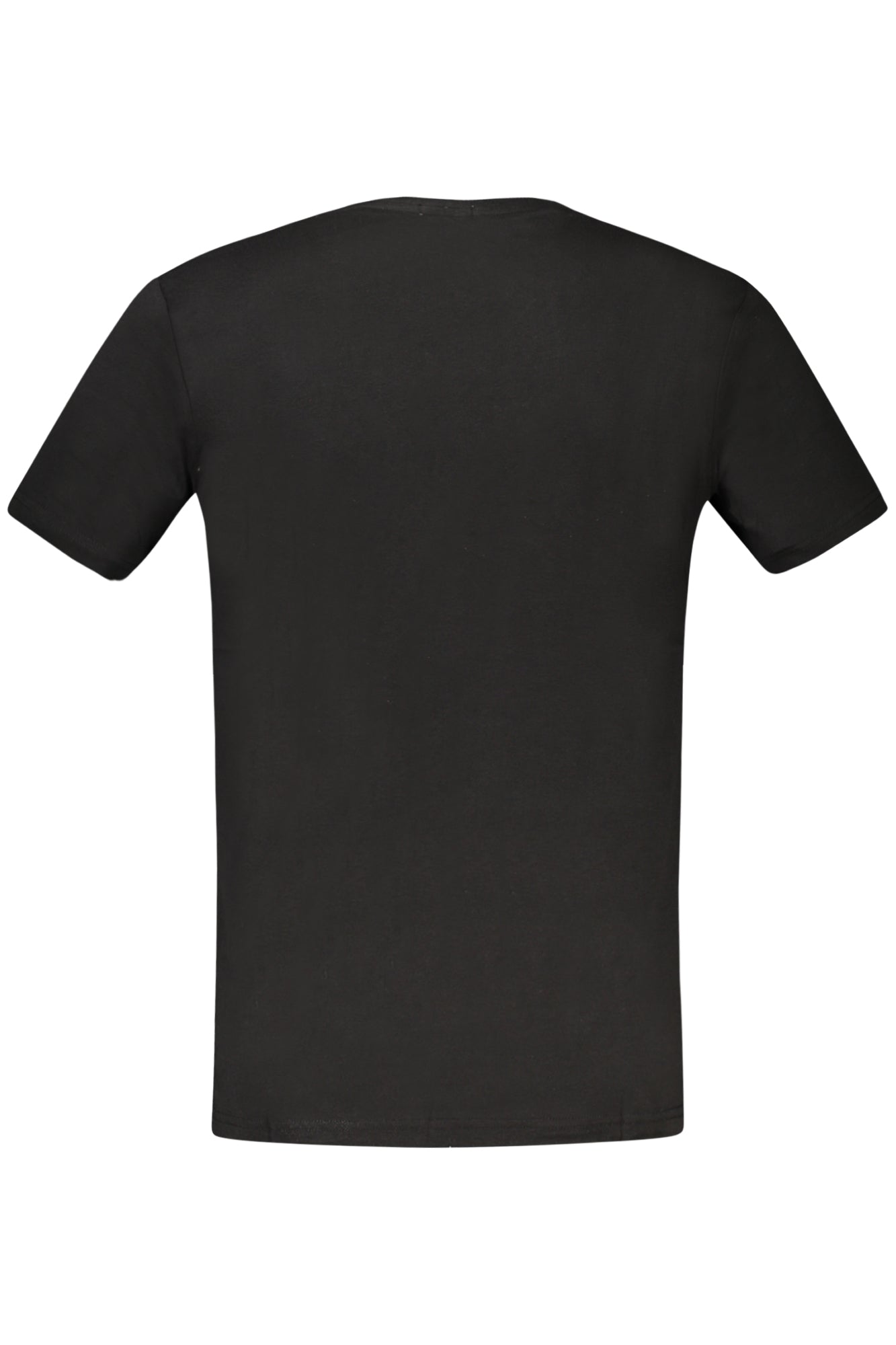 RFT001_NENERO – Schwarzes Herren Kurzarm T-Shirt mit Rundhals & Logo-Druck – Größe: S, M, L, XL, 2XL – Farbe: Nero