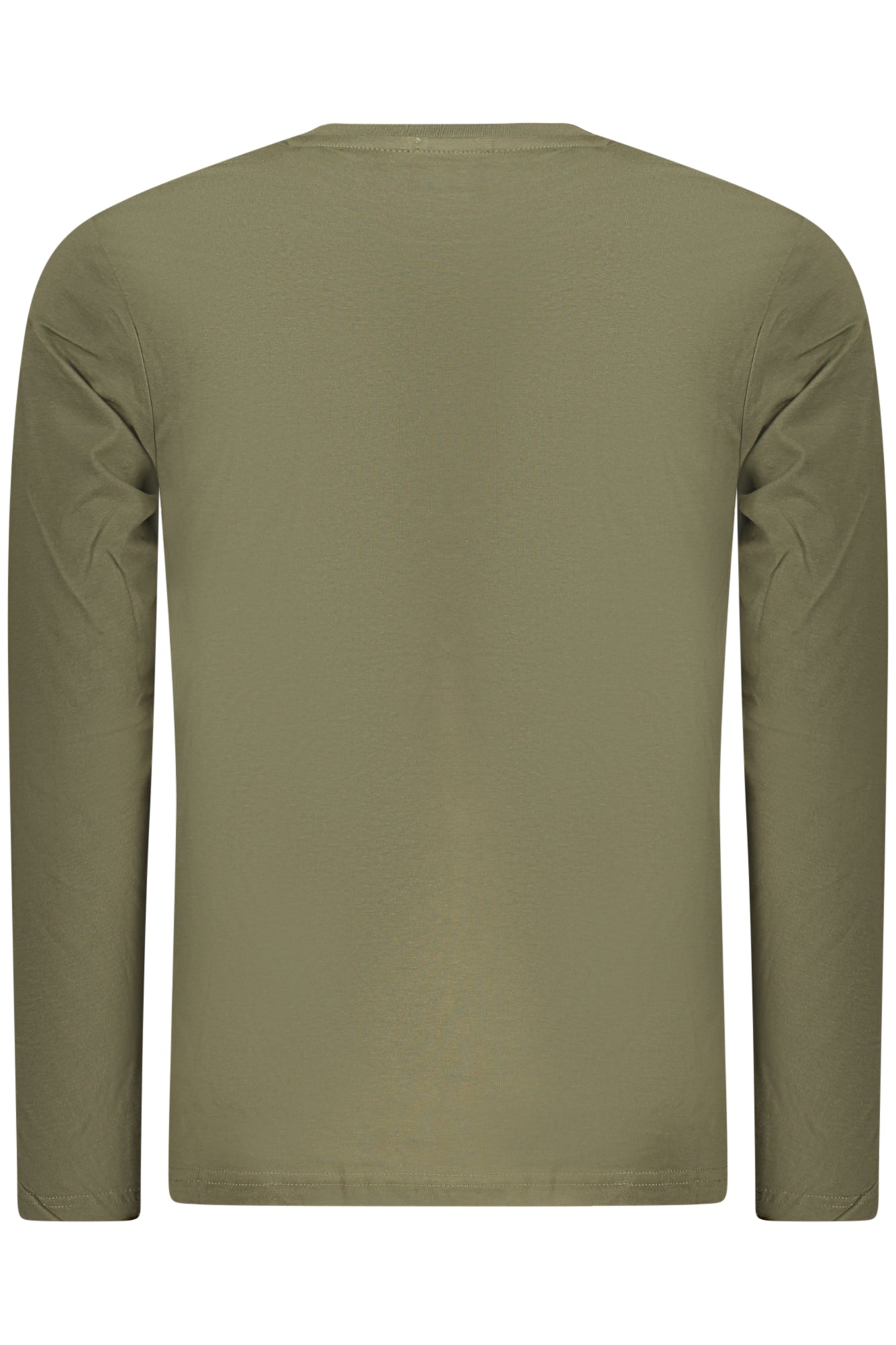 RFT399_VEARMY – Grünes Herren Langarmshirt mit Rundhals & erhabenem Druck – Größe: M, L, XL, 2XL, 3XL – Farbe: Verde