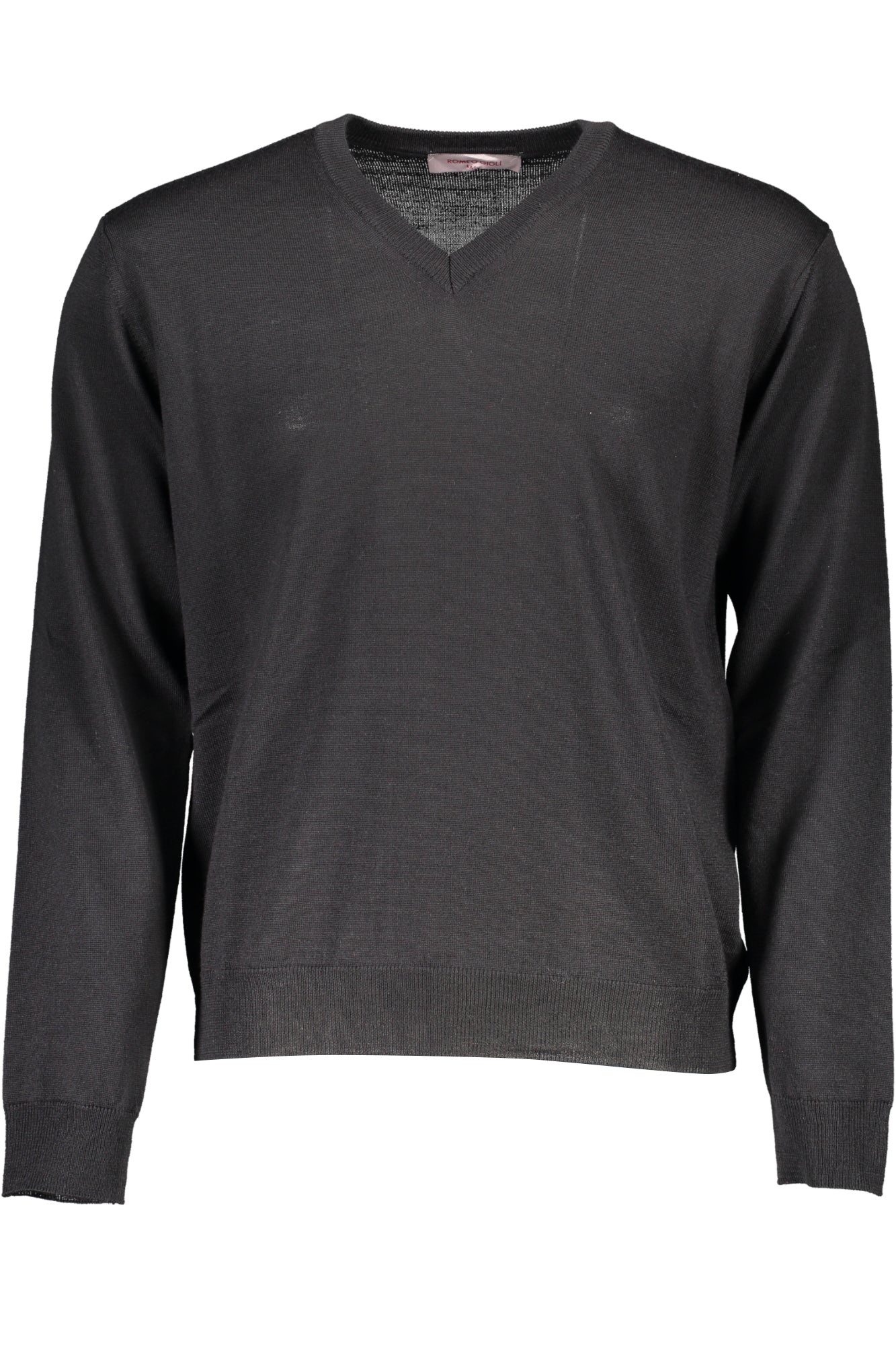 RGV_NERO_C26660 – Eleganter Herrenpulli Schwarz mit V-Ausschnitt und dezentem Logo – Größe: S, M, L, XL – Farbe: Nero