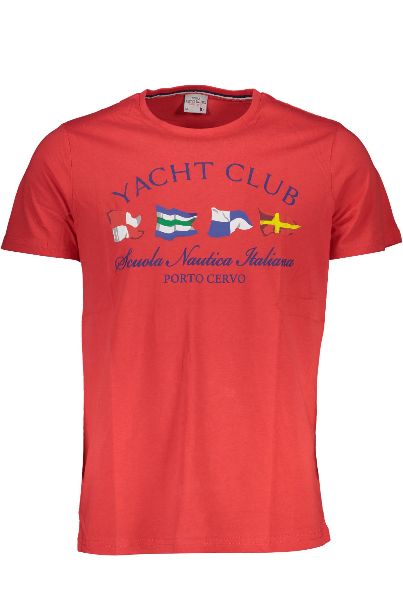 216001_ROSSO_RED-RACE – Herren T-Shirt Rot: Kurzärmliges Shirt mit Rundhals & Print – Größe: L, XL – Farbe: Rosso