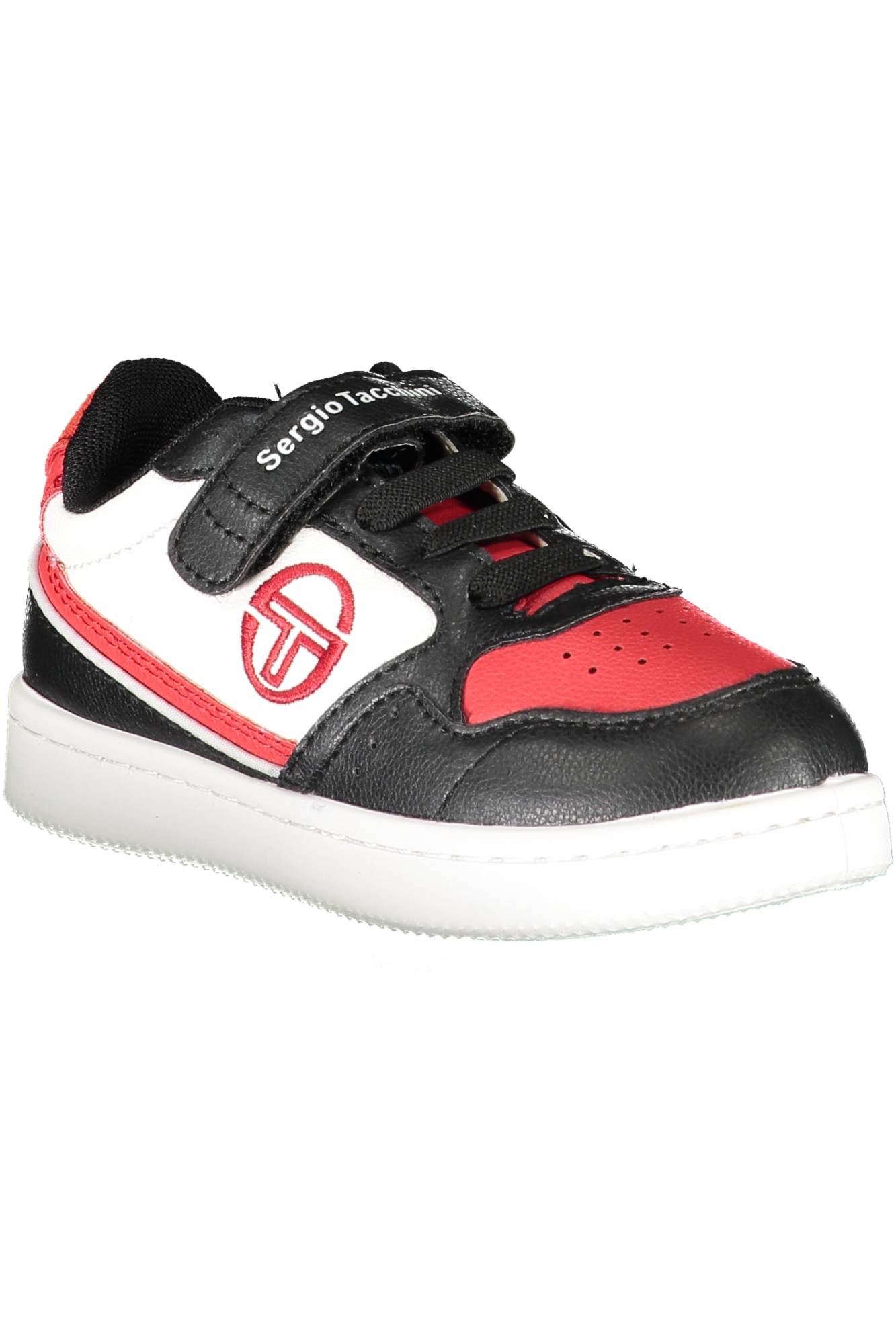 JILL-FLEX-VELCRO-KID-STK224611_NERO_BLACKRED – Sportschuh für Kinder schwarz - Elastiksenkel & Klettverschluss – Größe: 31, 32, 33, 34, 35 – Farbe: Nero
