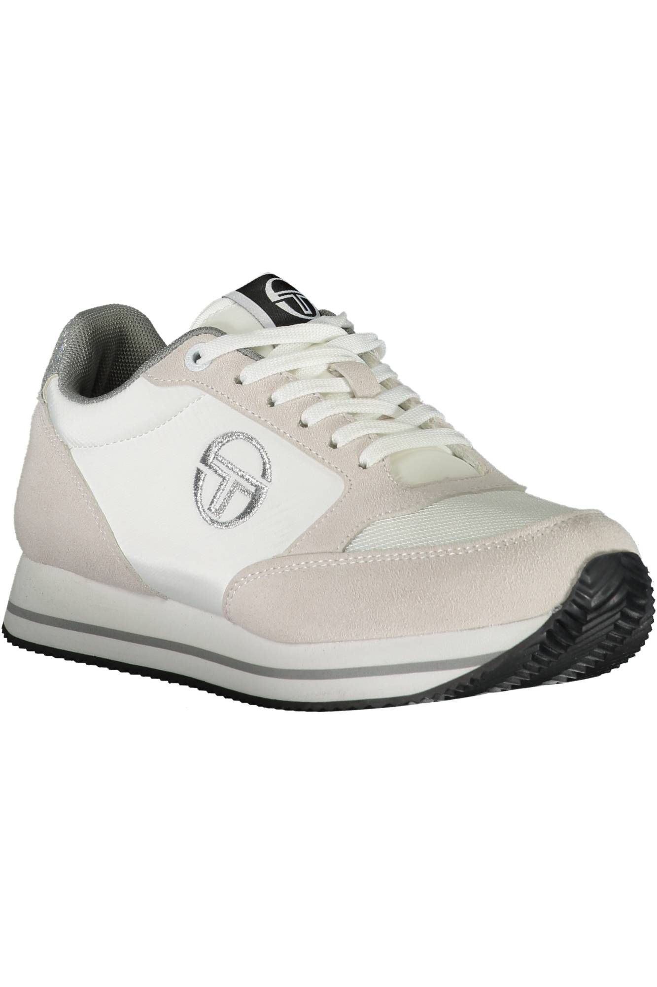 CHALLENGE-PLUMP-STW223200_BIANCO_WHITESILVER – Sportlicher Damen-Sneaker Weiß mit Kontrast und Stickerei – Größe: 40 – Farbe: Bianco