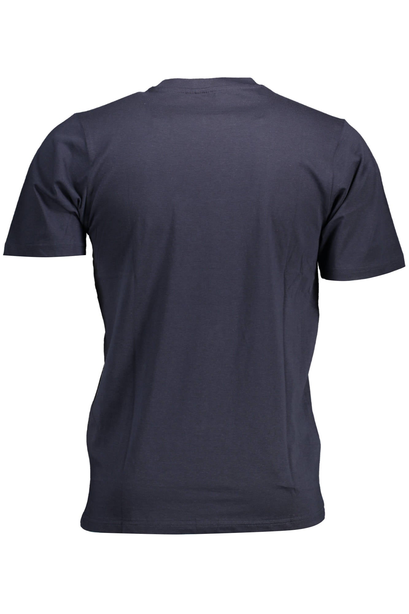 10310008_BLU_0001 – Blaues Kurzarm-Herren-T-Shirt mit Rundhals und stilvollem Druck – Größe: L, XL – Farbe: Blu