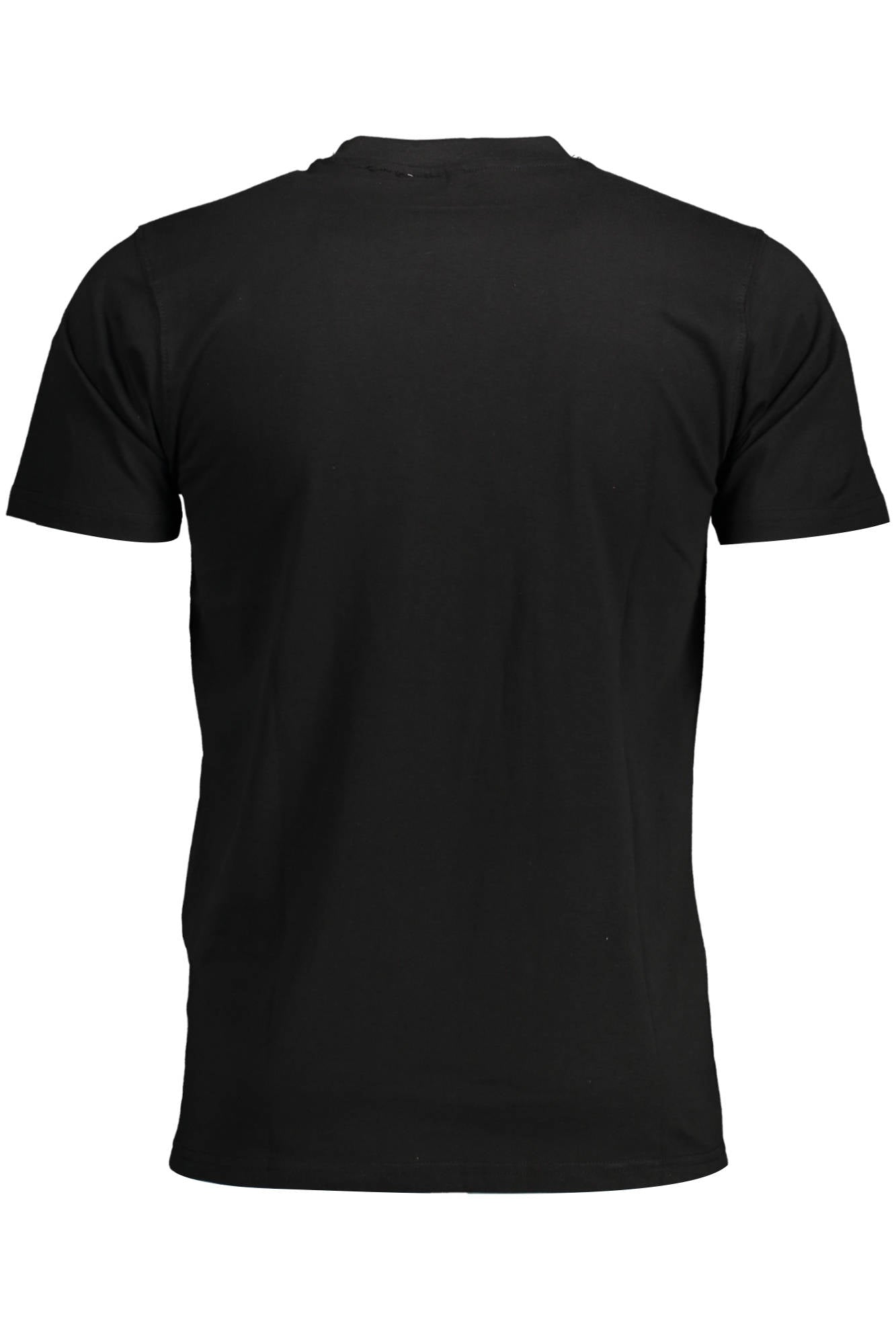 10310007_NERO_0002 – Elegantes Herren T-Shirt Schwarz mit Stickerei und Rundhalsausschnitt – Größe: XL – Farbe: Nero