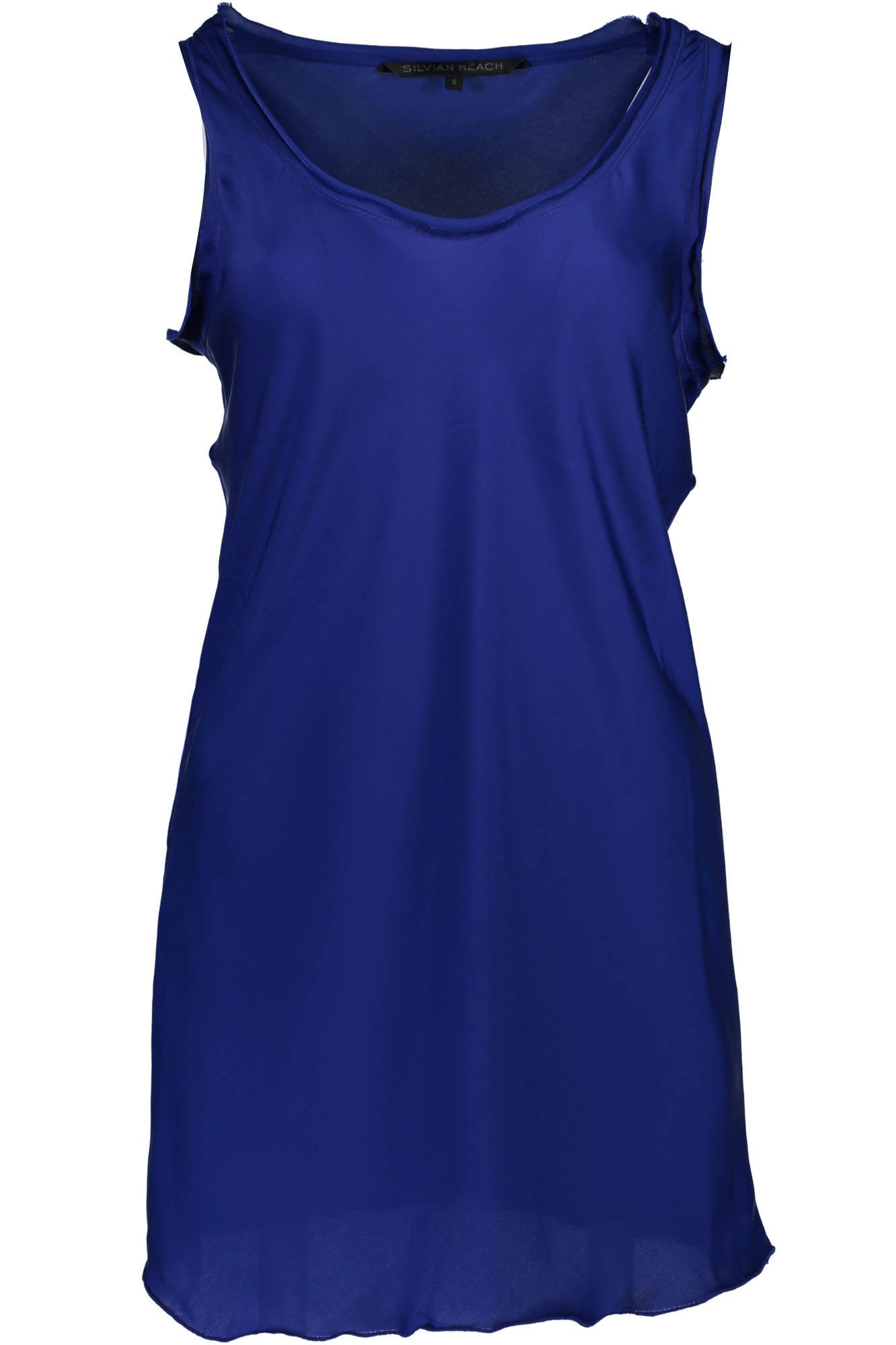 PGP16016CN-WG-MARONTI_BLU_ZAFFIRO – Elegantes Damen-Top in Blau – Ärmellos mit breiten Trägern – Größe: XS – Farbe: Blu