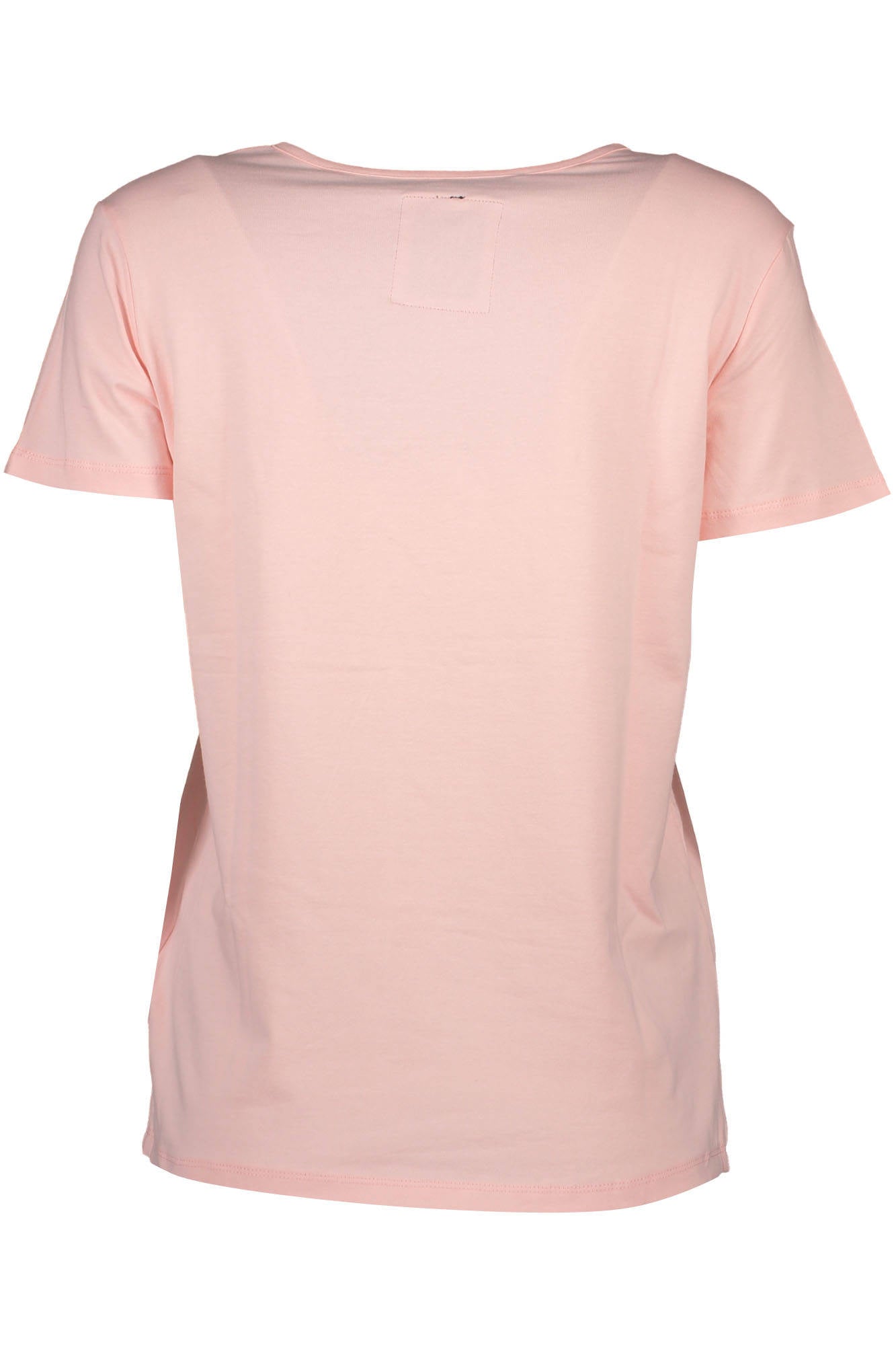 PGP16768TS-NW-BOSIAG_ROSA_ROSA – Trendiges Rosa Damen T-Shirt mit Rundhals & Logo-Print - Kurzarm – Größe: 2XS – Farbe: Rosa