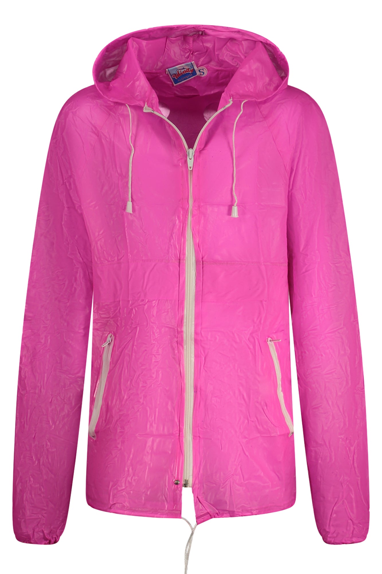 WINDY_RSROFLUO – Wasserdichte rosa Damenjacke mit Kapuze und Taschen für jedes Wetter – Größe: 6A, 4A, 8A, 3A, 10A, 16A, 14A, 12A, 15A – Farbe: Rosa