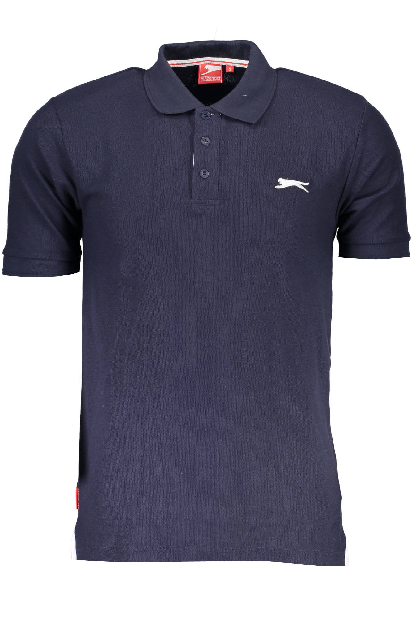 SNR-62_BLU_NAVY – Herren Kurzarm-Polo in Blau mit 3 Knöpfen und dezentem Logo – Größe: XS – Farbe: Blu