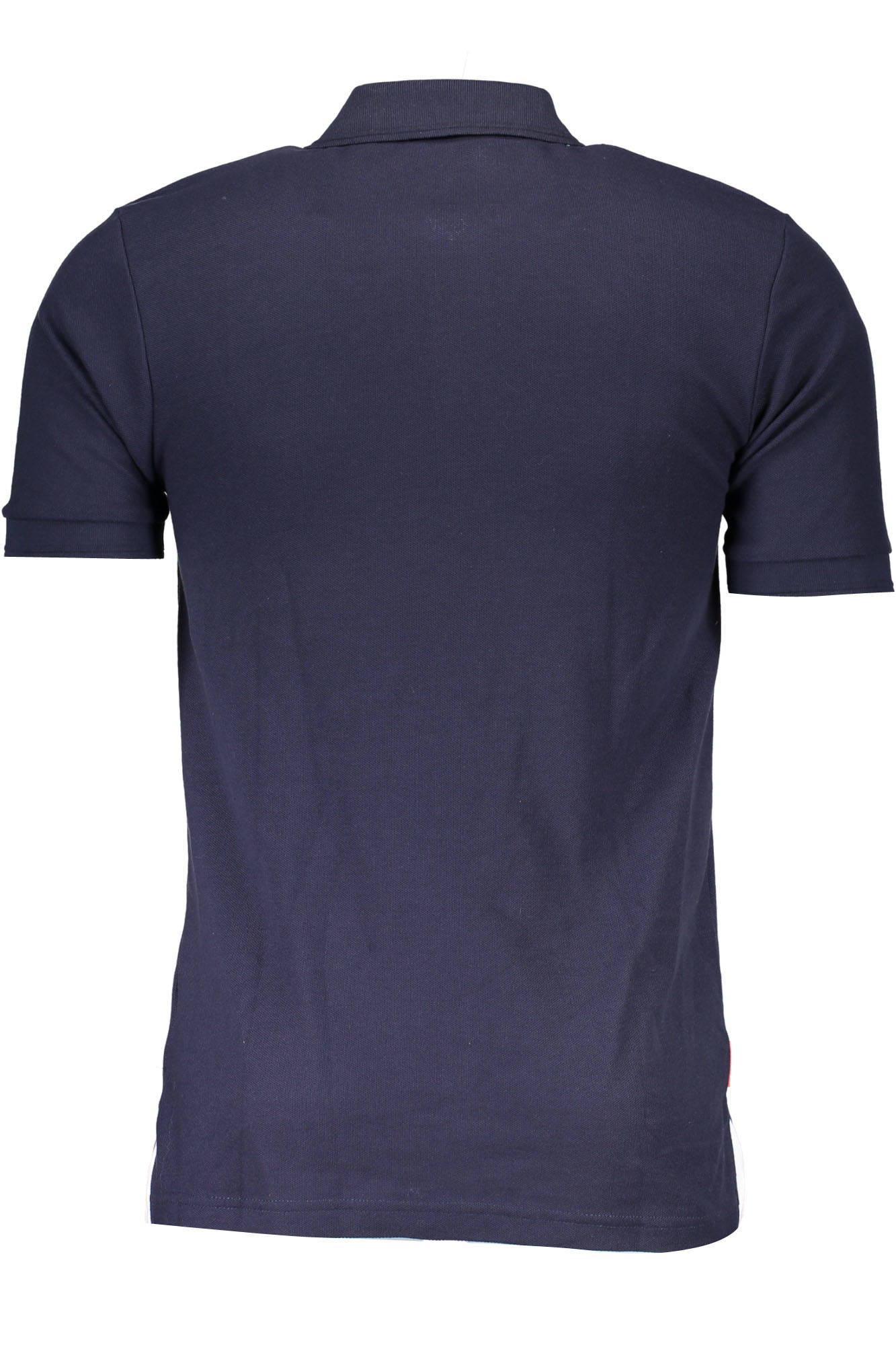 SNR-62_BLU_NAVY – Herren Kurzarm-Polo in Blau mit 3 Knöpfen und dezentem Logo – Größe: XS – Farbe: Blu