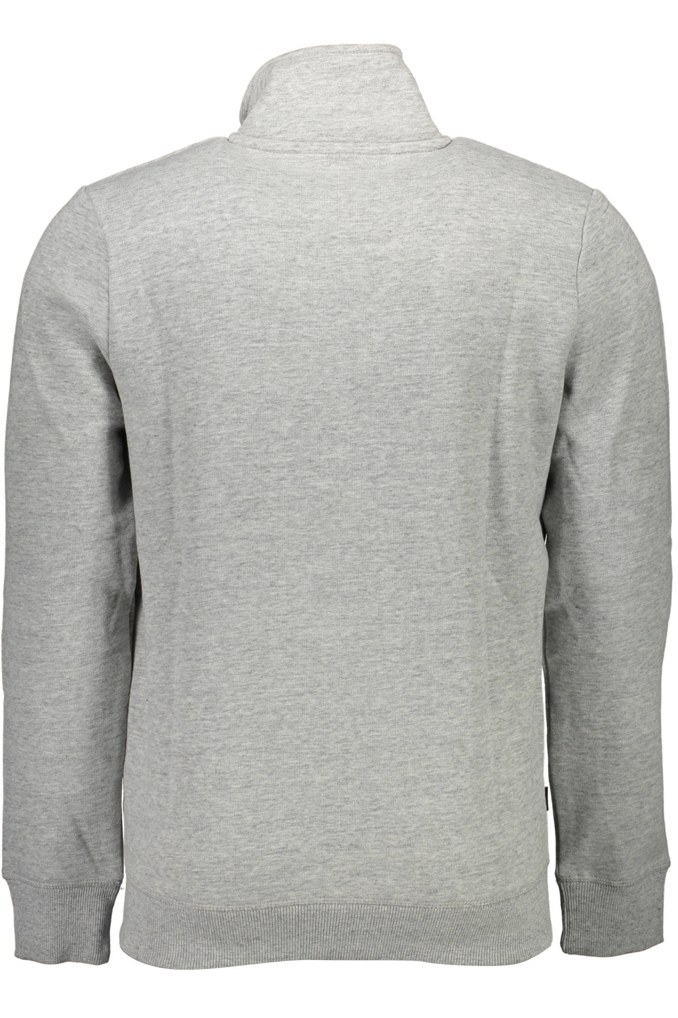 M2011447A_GRIGIO_ZUC – Herren Kapuzenpullover Grau mit Reißverschluss und Stickerei – Größe: S, XL, 2XL, M – Farbe: Grigio