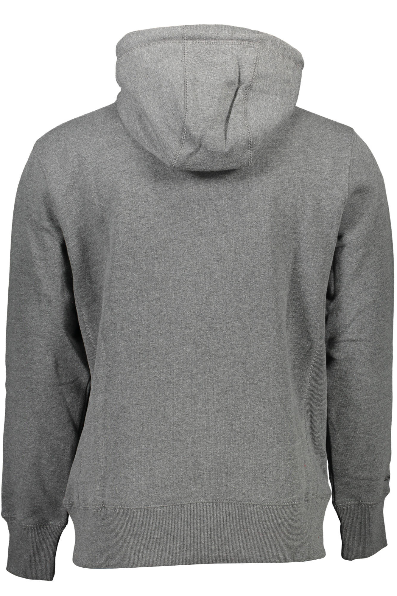 M2011408A_GRIGIO_HEB – Modisches Herren Sweatshirt Grau – Kapuze, Stickerei & Applikation – Größe: S, 2XL, 3XL – Farbe: Grigio