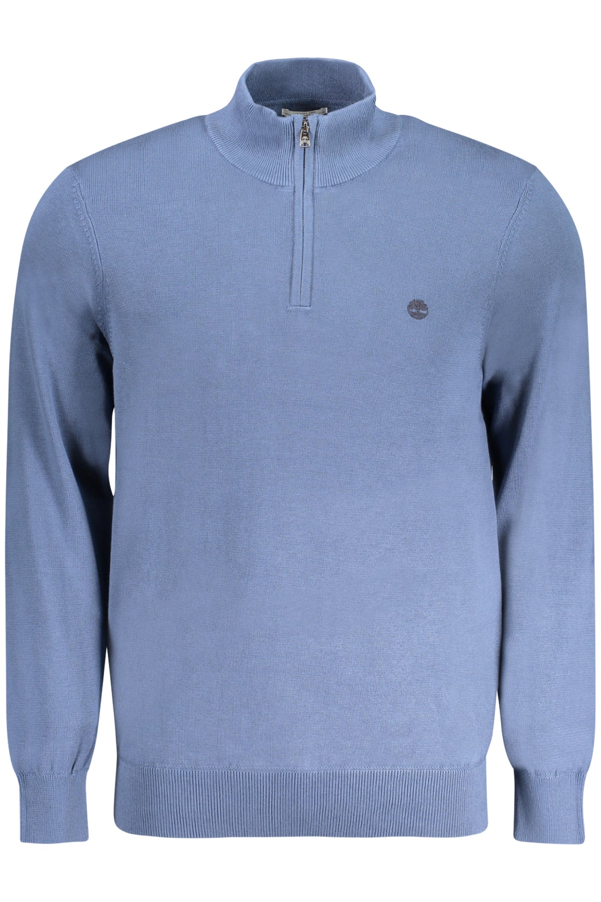 TB0A2BMX_BL288 – Pullover für Herren: Blaues Langarmshirt mit Reißverschluss, Bio-Baumwolle – Größe: L, 2XL, S, M, XL – Farbe: Blu