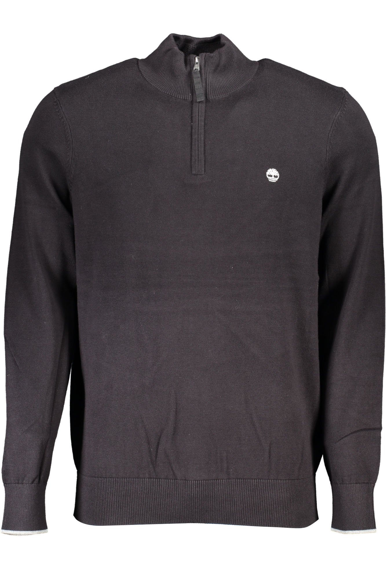 TB0A2BSW_NE001 – Hochwertiger schwarzer Herrenpullover aus Bio-Baumwolle mit Logo – Größe: S, M, L, XL, 2XL – Farbe: Nero