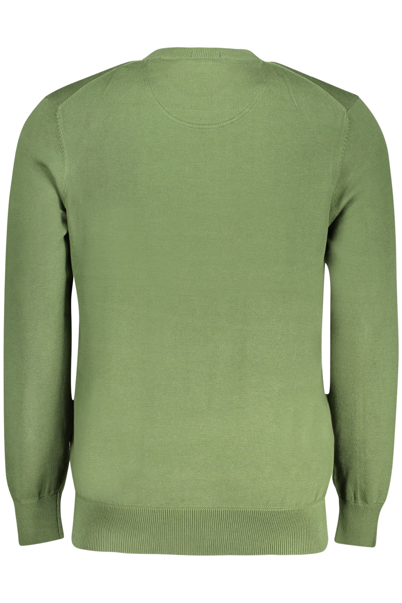 TB0A2BMM_VEEIN – Grüner Herrenpullover aus Bio-Baumwolle mit Stickerei und Rundhals. – Größe: S, XL, M, L, 2XL – Farbe: Verde