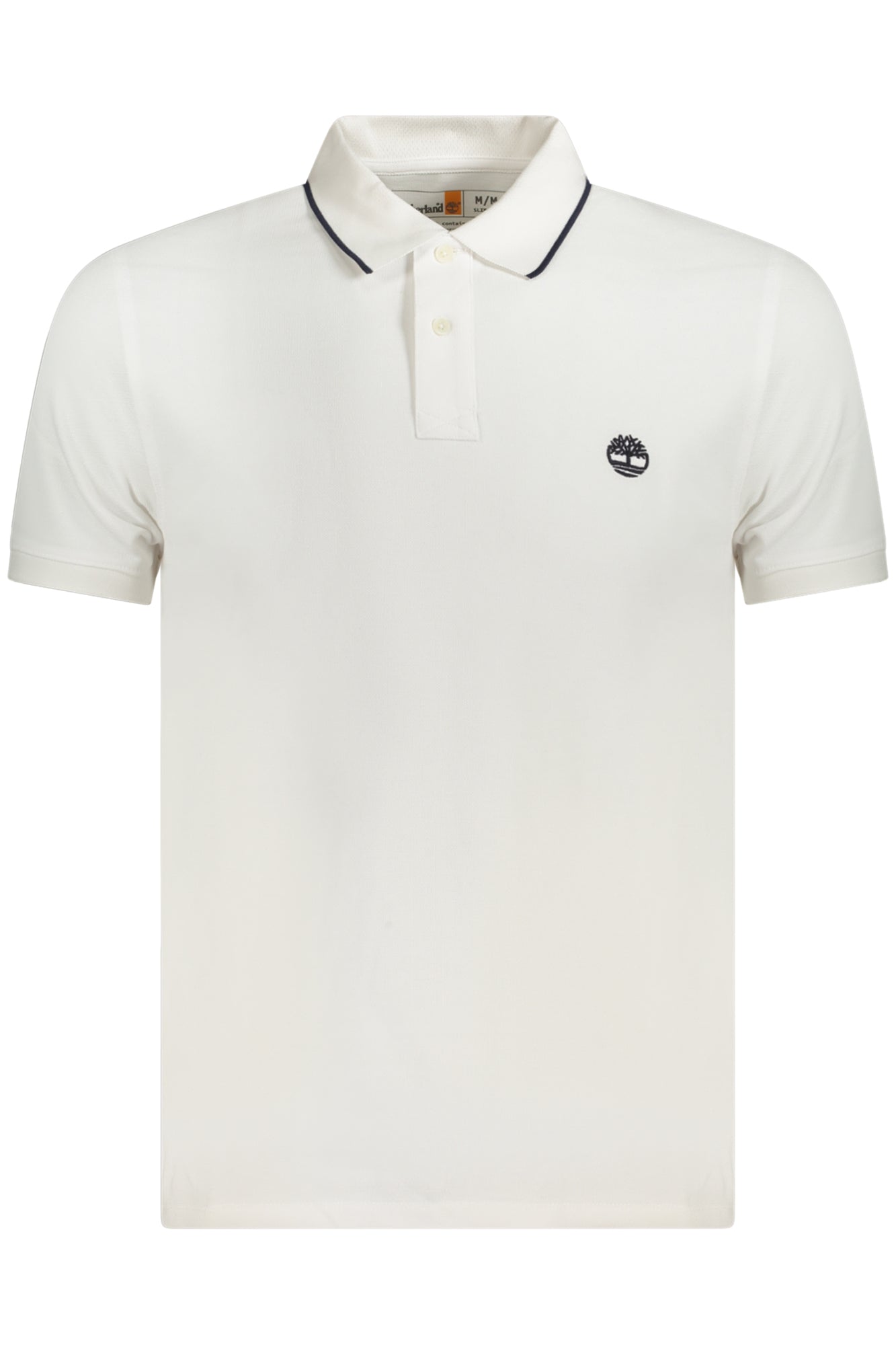 TB0A6BV8_BI100 – Herren Kurzarm-Polo Slim Fit, Weiß, 100% Bio-Baumwolle, Details – Größe: M, L, XL, 2XL, 3XL – Farbe: Bianco