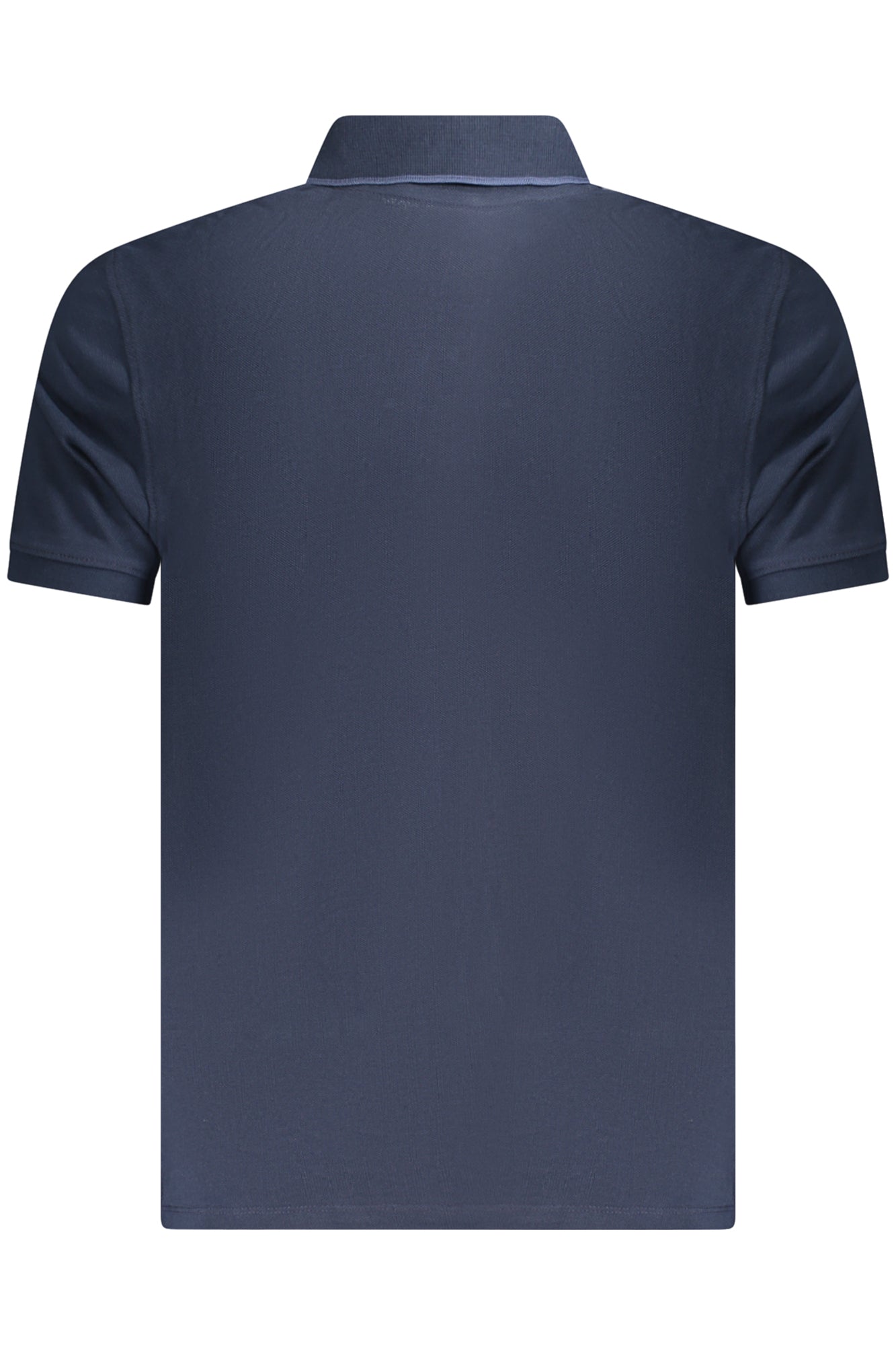 TB0A6BV8_BL433 – Herren Polo Slim Fit Blau - Bio-Baumwolle, Kontrastdetails, Stickerei – Größe: M, L – Farbe: Blu