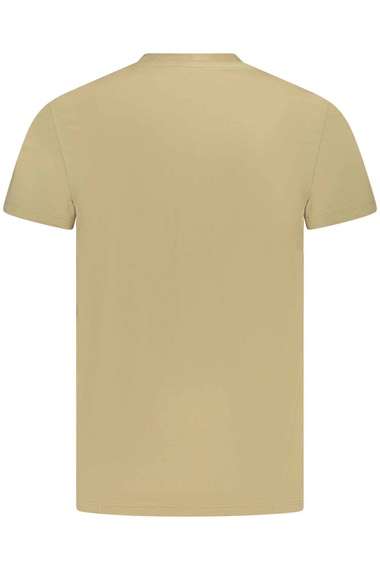 TB0A2BR3_BEDH4 – Herren Beige Slim Kurzarm T-Shirt mit Logo Stickerei aus Bio-Baumwolle – Größe: S, M, L, XL, 2XL, 3XL – Farbe: Beige