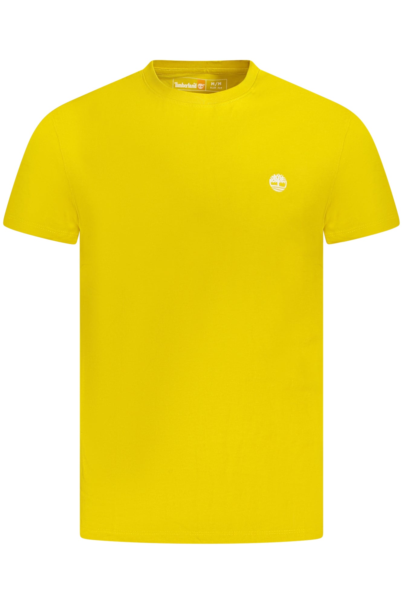 TB0A2BR3_GIEOB – Herren Slim Fit Gelbes T-Shirt aus Bio-Baumwolle mit Stickerei – Größe: S, M, L, XL, 2XL, 3XL – Farbe: Giallo