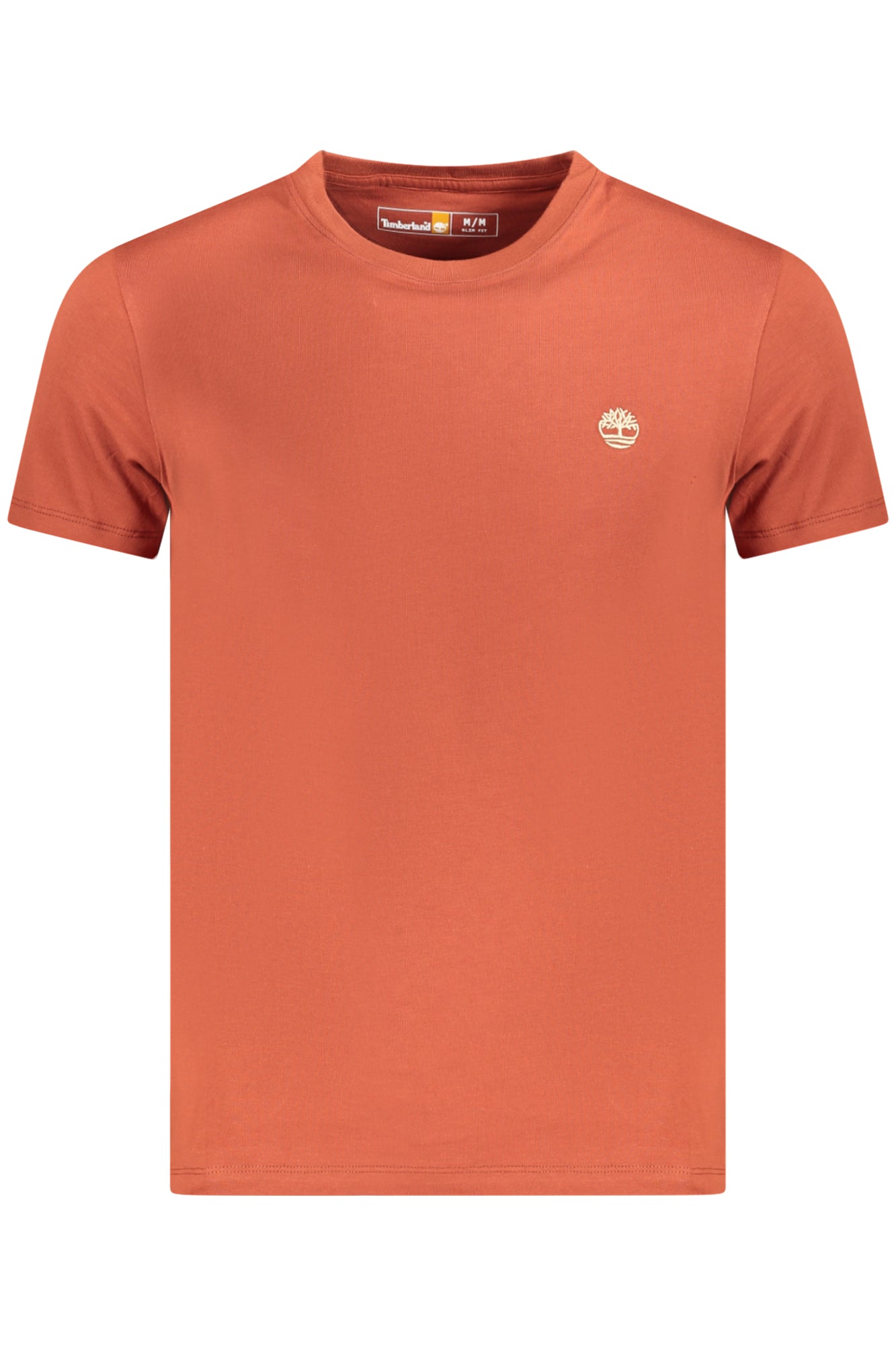 TB0A2BPR_MAEOD – Herren Slim Fit Kurzarm-T-Shirt Braun mit Stickerei und Rundhals – Größe: M, L, XL, 2XL, 3XL – Farbe: Marrone