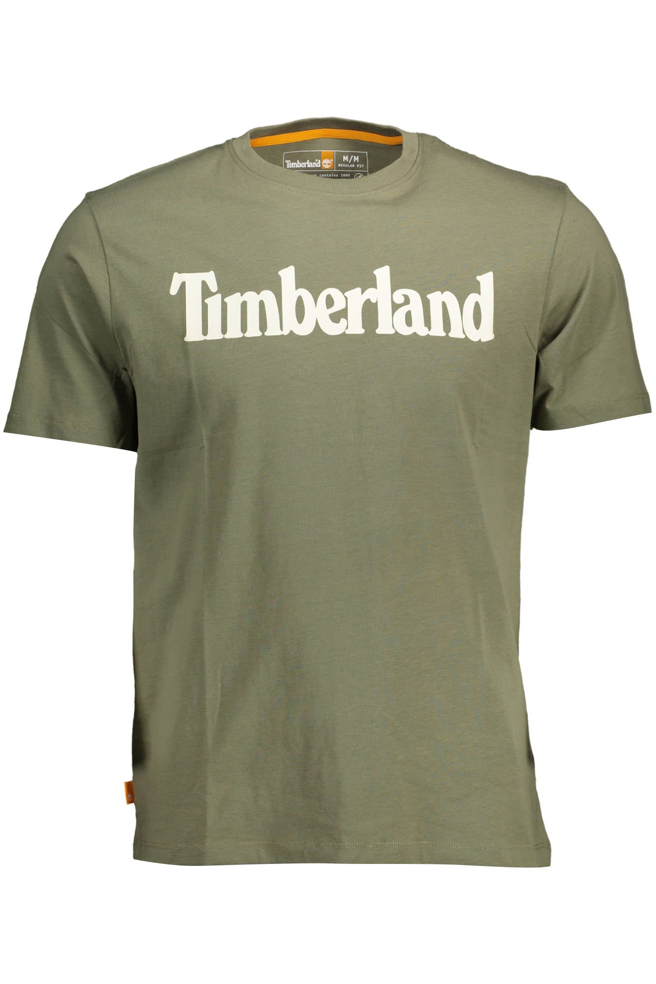 TB0A2BRN_VERDE_590 – Herren Bio-Baumwoll T-Shirt in Grün - Regular Fit mit Logodruck – Größe: S, XL, 2XL, L – Farbe: Verde