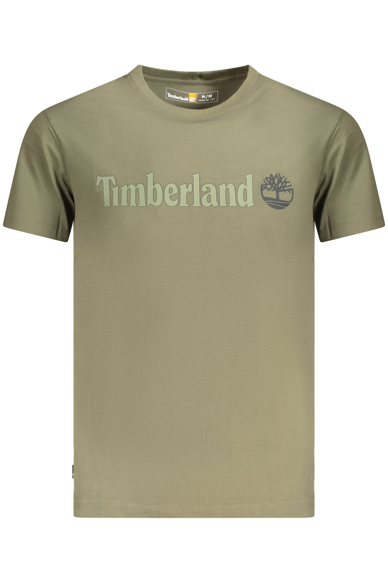 TB0A5UPQ_VEA58 – Grünes Herren T-Shirt - Kurzarm, Regular Fit mit Print und Logo – Größe: M, L, XL, 2XL, 3XL – Farbe: Verde