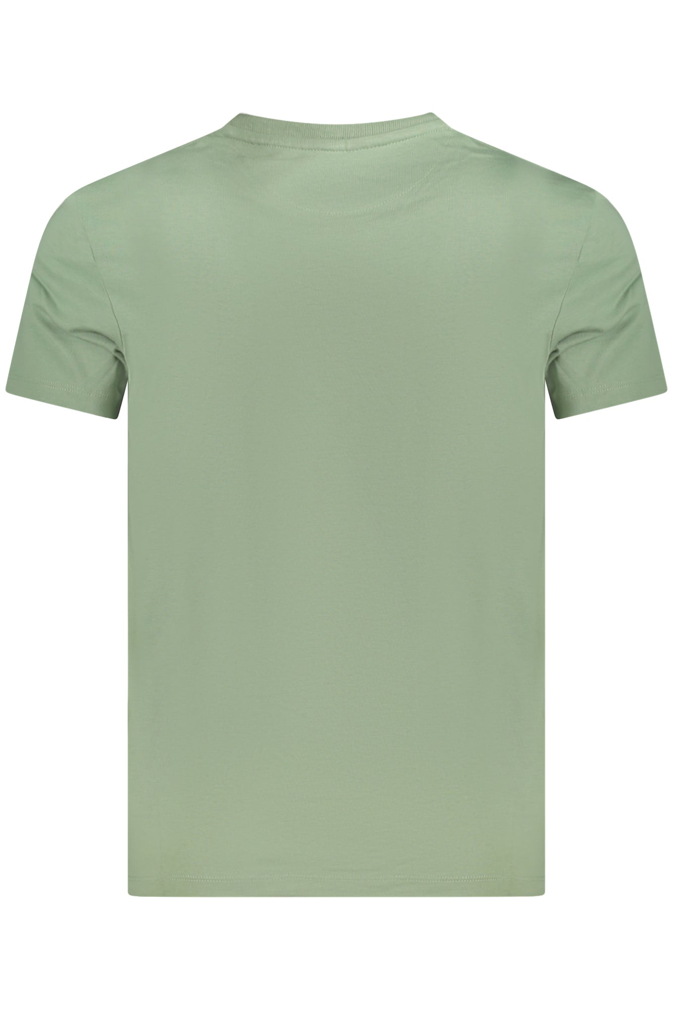 TB0A2BPR_VEEC6 – Herren Rundhals T-Shirt Slim Fit Grün mit Stickerei und Logo – Größe: M, L, XL, 2XL, 3XL – Farbe: Verde