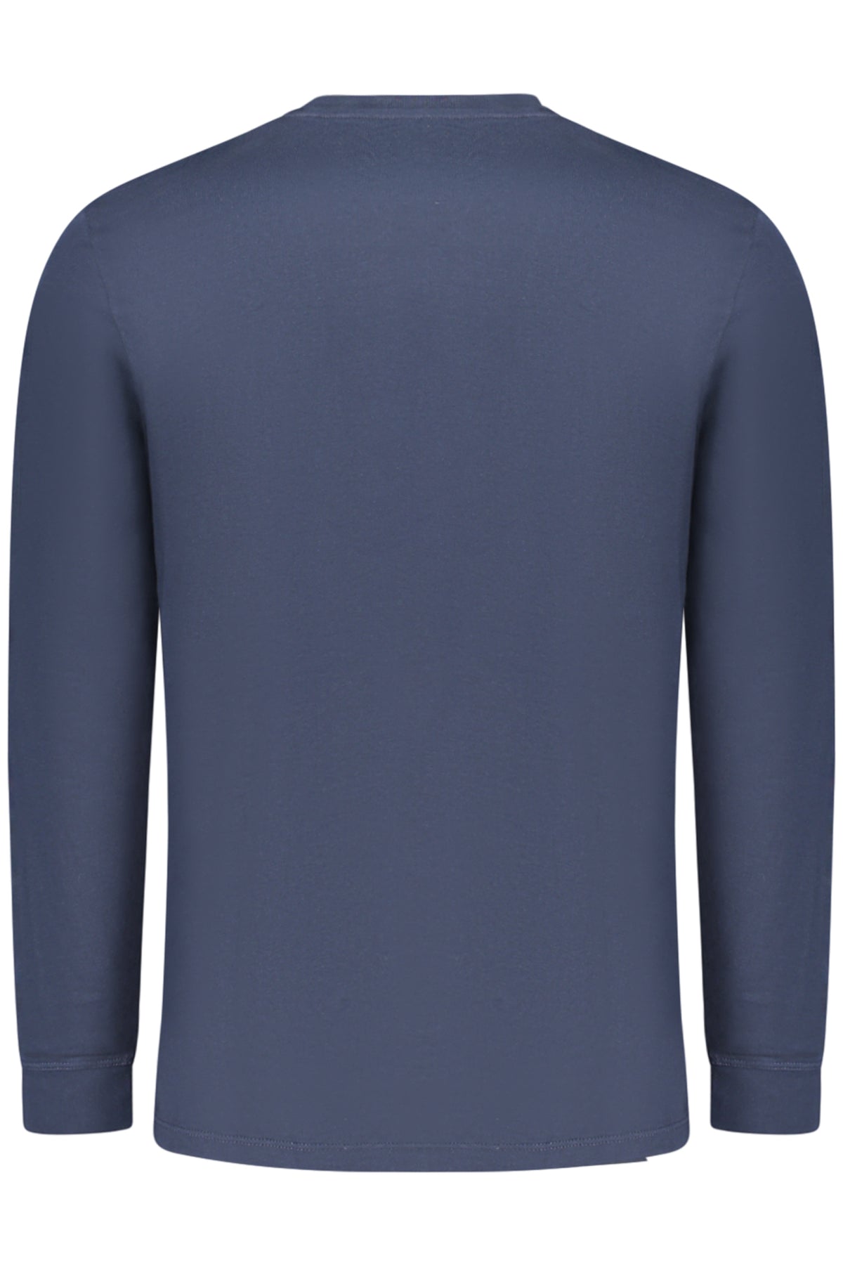 TB0A2FQD_BLZ02 – Langarmshirt Herren Blau - Regular Fit, Rundhals, Stickerei-Detail – Größe: S, M, L, XL, 2XL, 3XL – Farbe: Blu