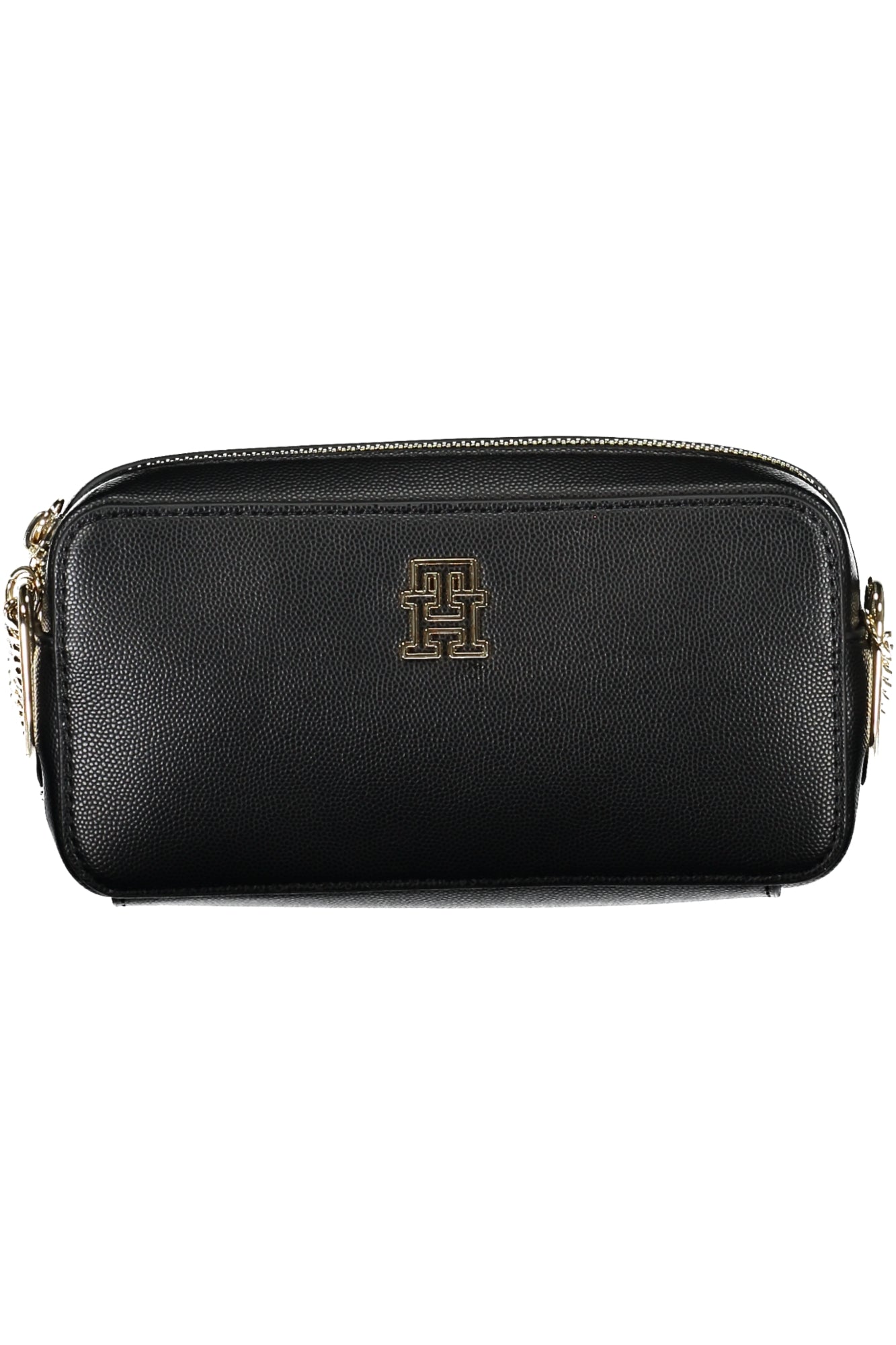 AW0AW15666_NEBDS – Elegante schwarze Schultertasche mit Kette und kontrastierenden Details – Größe: UNI – Farbe: Nero