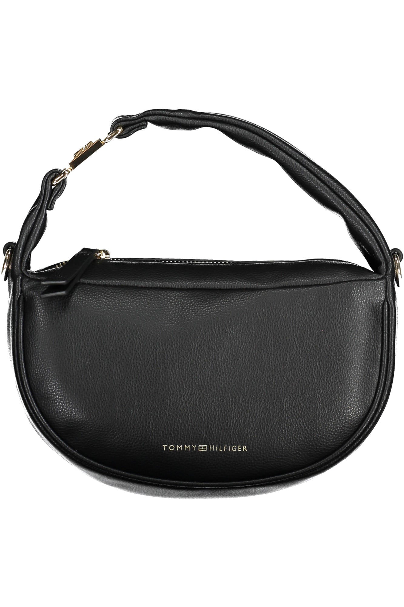 AW0AW14885_NERO_BDS – Elegante schwarze Damenhandtasche mit recyceltem Material und Details – Größe: UNI – Farbe: Nero