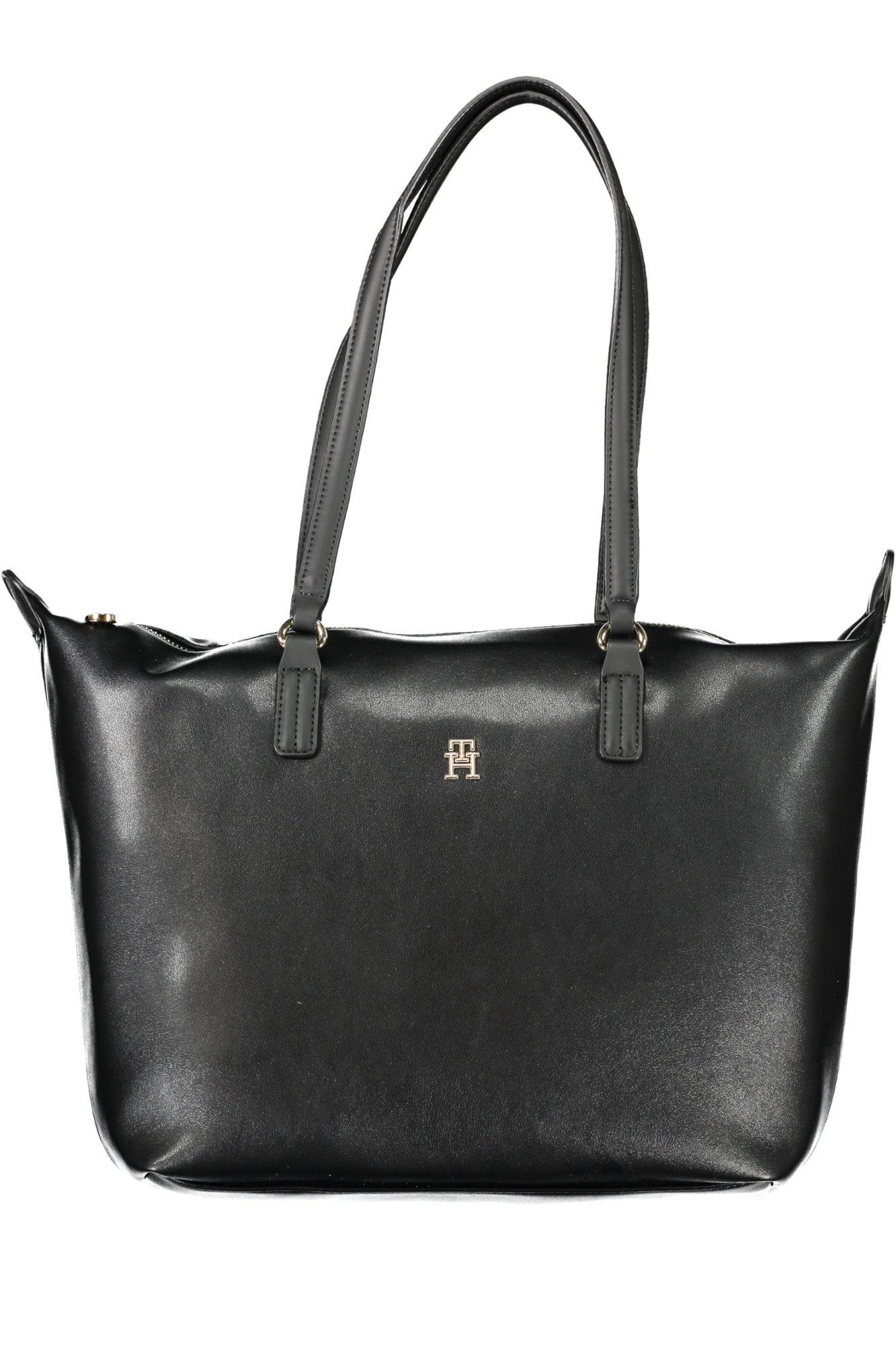 AW0AW15856_NEBDS – Elegante Schwarze Damentasche – Schultertasche mit Logo und Reißverschluss – Größe: UNI – Farbe: Nero