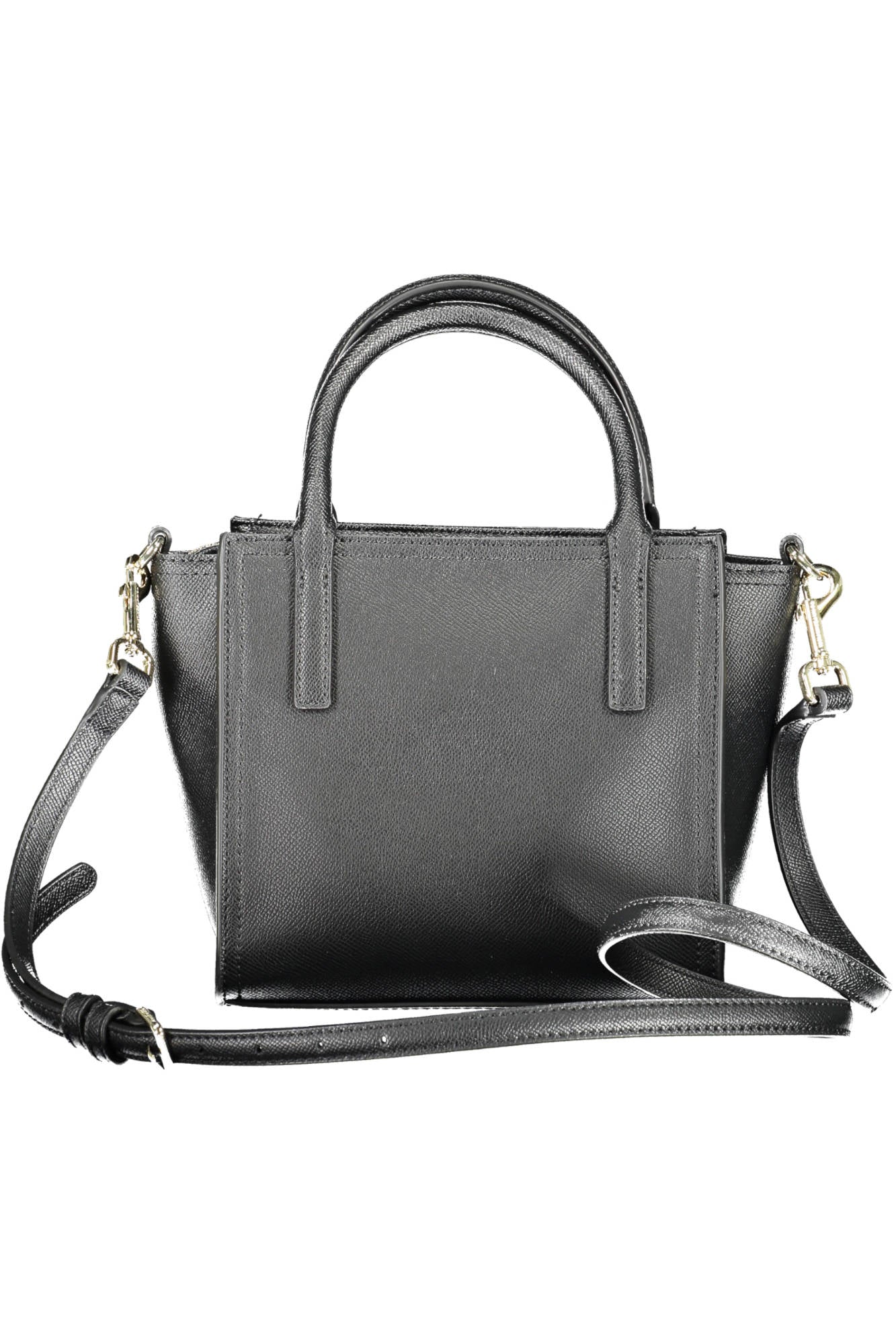 AW0AW10449_NERO_BDS – Elegante schwarze Damenhandtasche mit abnehmbarem Schulterriemen – Größe: UNI – Farbe: Nero