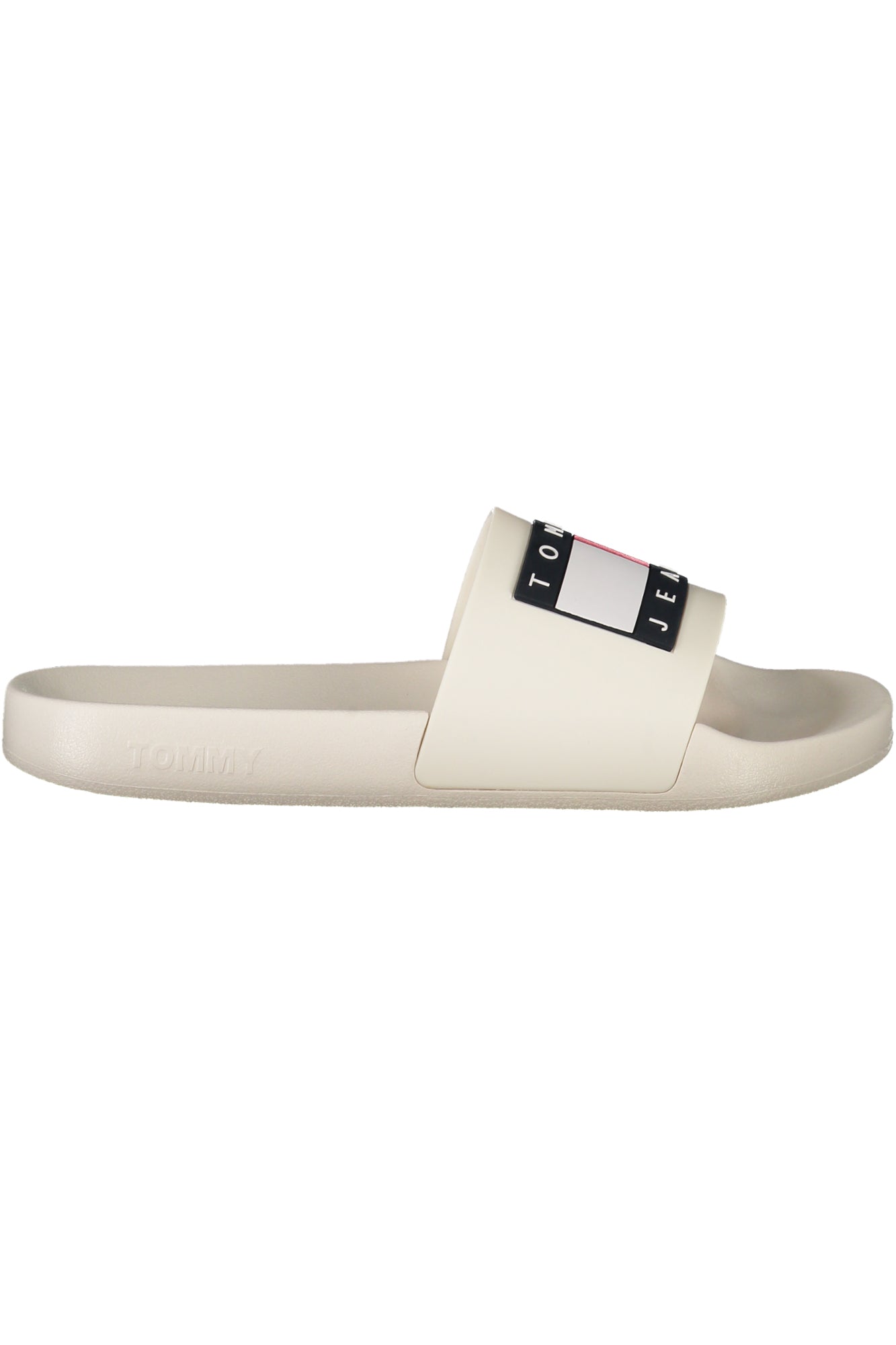 EN0EN02115_BITCR – Stylische weiße Damen-Pantolette mit Kontrastdetails und Logo – Größe: 36, 37, 38, 39, 40, 41 – Farbe: Bianco