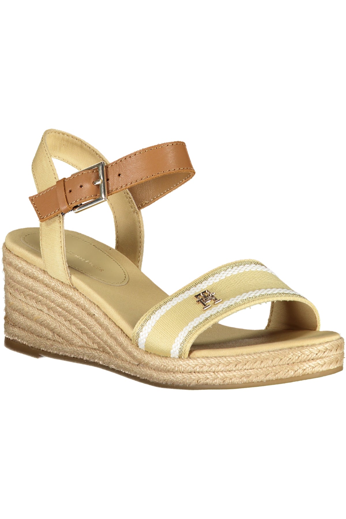FW0FW08044_BEACR – Beige Damensandalen mit Kontrastdetails und 7 cm Absatz – Größe: 37, 38, 39, 40, 41 – Farbe: Beige