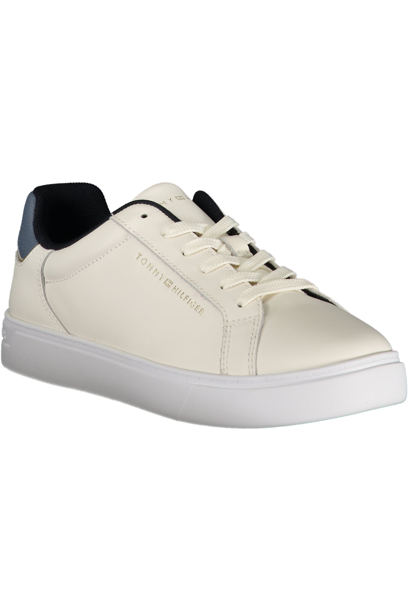 FW0FW08000_BEYBH – Stylisher Damensportschuh in Beige mit blauen Kontrastdetails – Größe: 36, 37, 38, 39, 40, 41 – Farbe: Beige