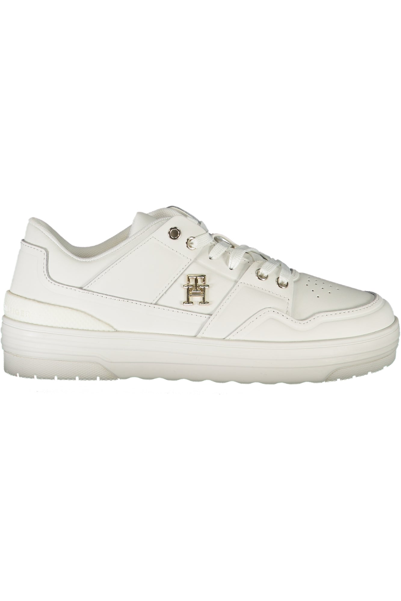 FW0FW07756F_BIYBL – Damen Sportschuh Weiß mit Schnürsenkeln und Kontrastdetails – Größe: 36, 37, 38, 39, 40, 41 – Farbe: Bianco