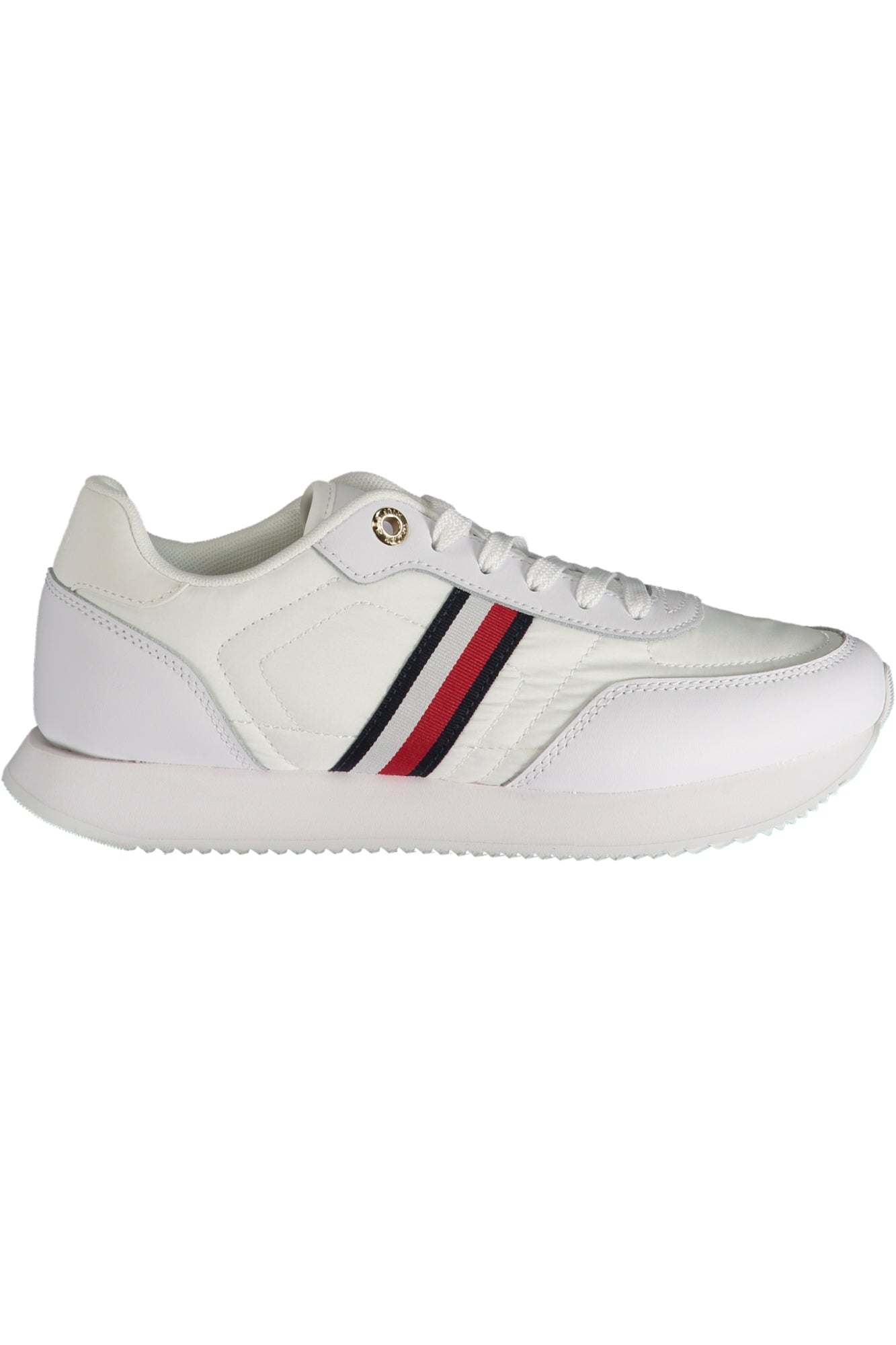 FW0FW08005F_BIYBS – Moderner Damen-Sportschuh in Weiß mit kontrastierenden Akzenten – Größe: 36, 37, 38, 39, 40, 41 – Farbe: Bianco