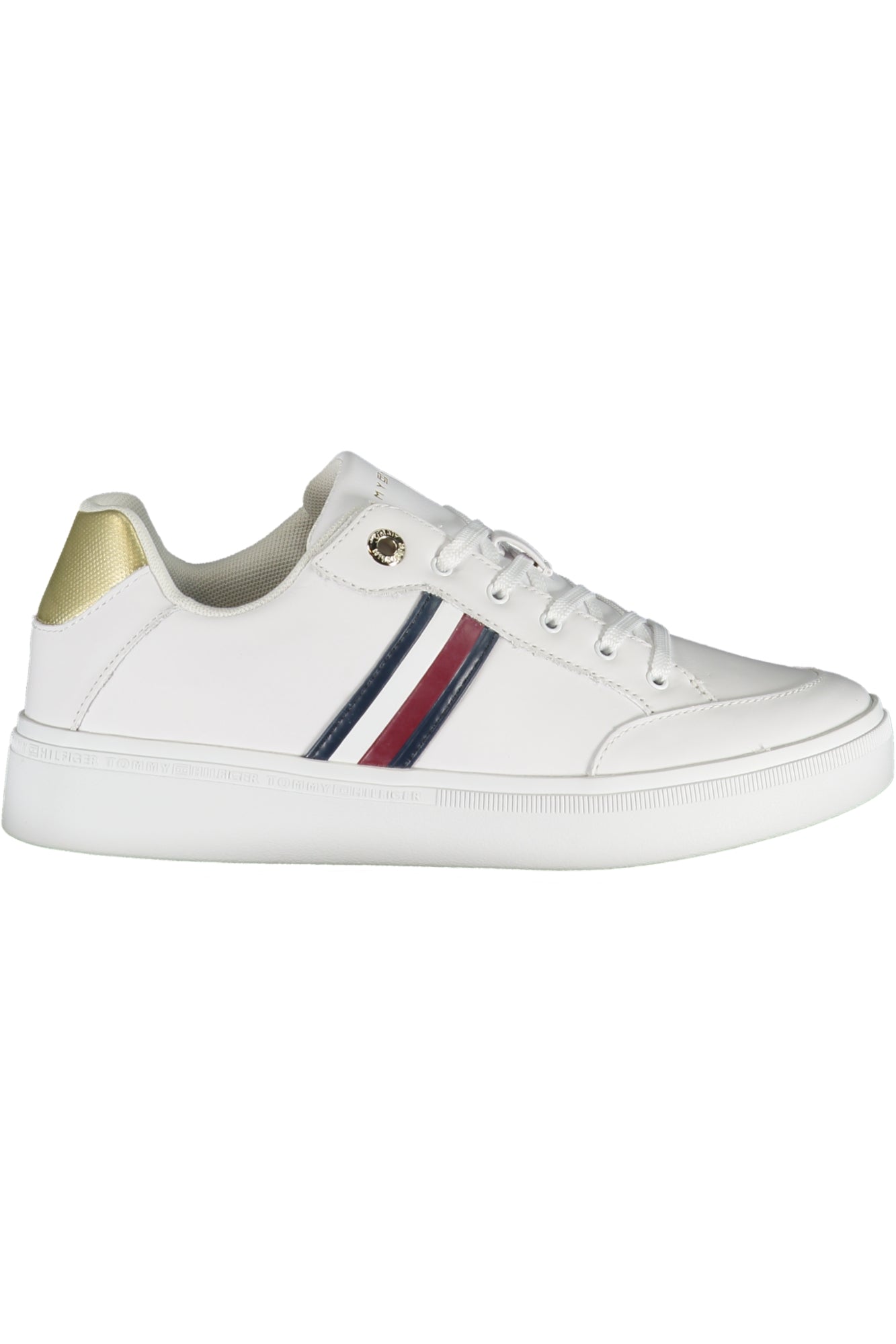 FW0FW07446F_BIYBS – Damen Sportschuh Weiß mit Schnürsenkeln und Kontrastdetails – Größe: 37, 38, 39, 40 – Farbe: Bianco
