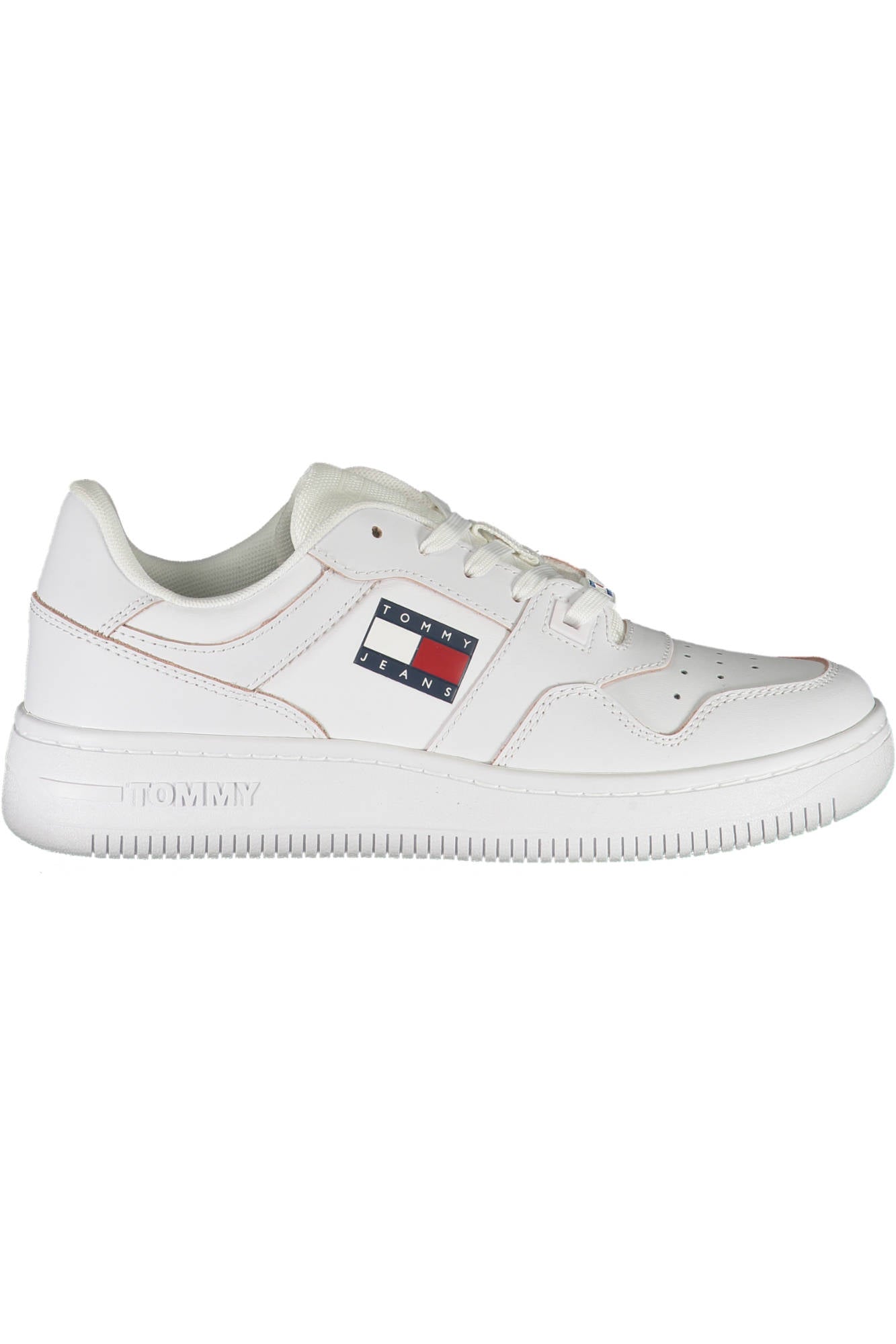 EN0EN01881F_BIANCO_YBR – Nachhaltige weiße Damensneaker mit Kontrastdetails und Recyclinganteil – Größe: 37, 38 – Farbe: Bianco