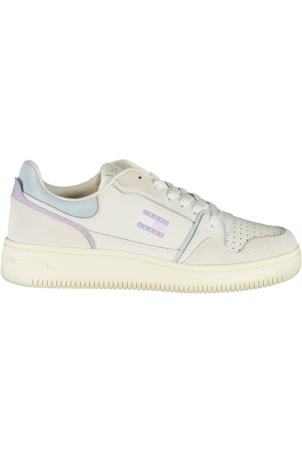 EN0EN02818_BI0K9 – Weißer Damensportschuh mit hellblauen Details und herausnehmbarem Fußbett – Größe: 36, 37, 38, 39, 40, 41 – Farbe: Bianco