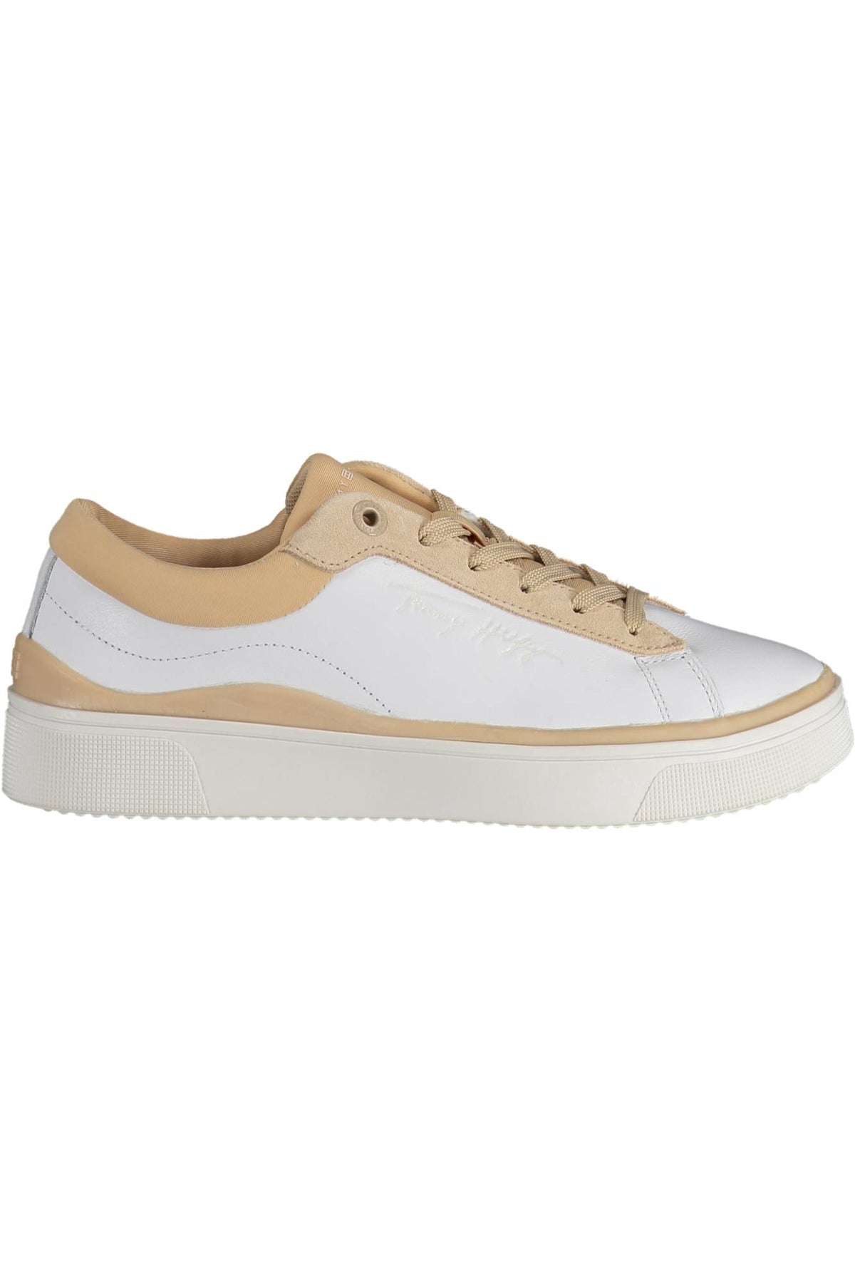 FW0FW06317F_BIANCO_TRY – Damen Sportschuh Weiß: Nachhaltig & Stilvoll mit Kontrasten – Größe: 39, 40, 41 – Farbe: Bianco