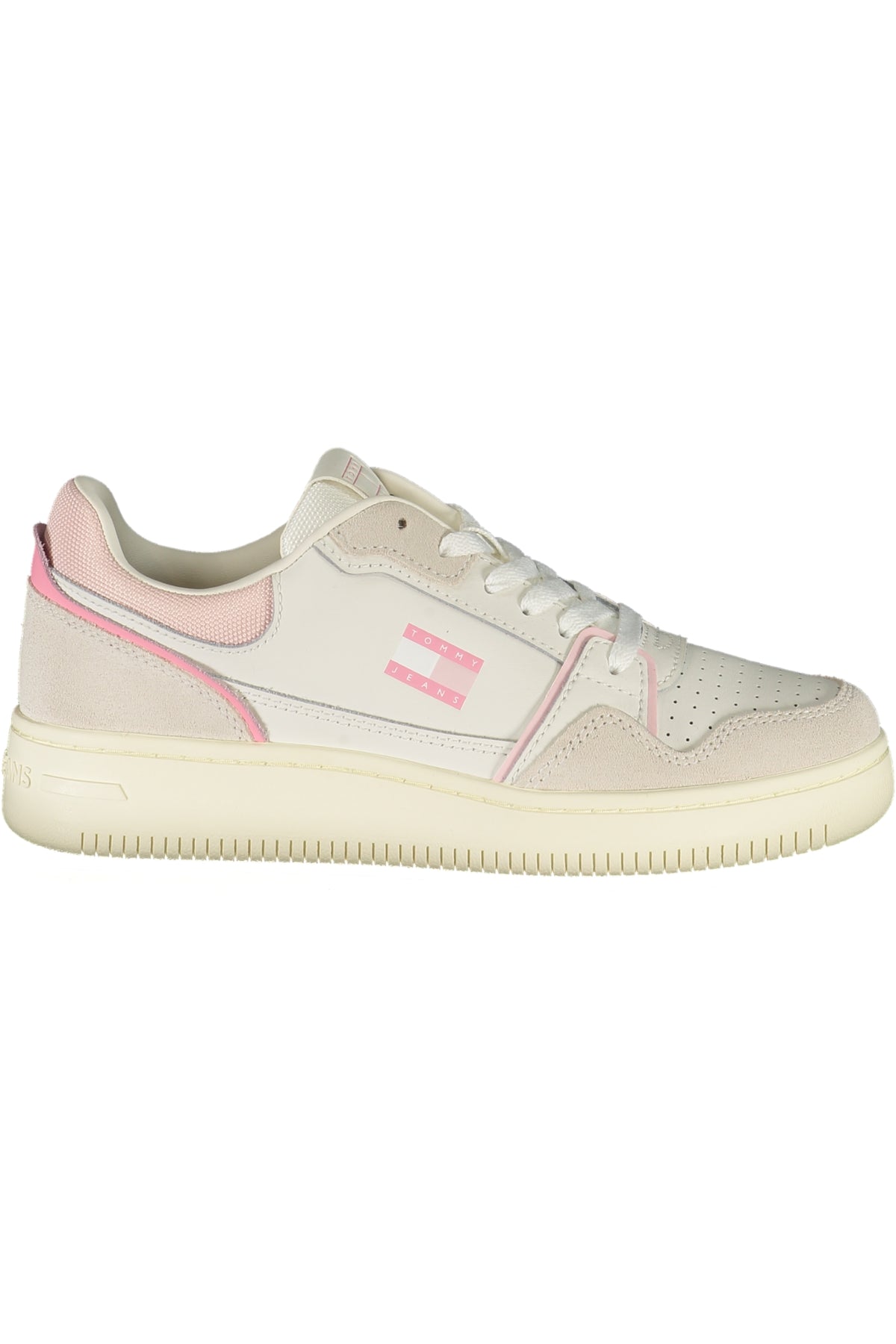 EN0EN02818_BI02S – Damen Sportschuh in Weiß mit Rosa Details und herausnehmbarem Fußbett – Größe: 36, 37, 38, 39, 40, 41 – Farbe: Bianco