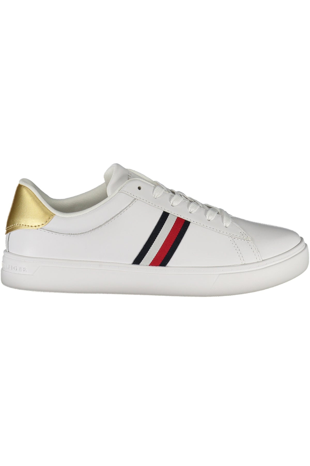 FW0FW08321_BIYBS – Edler Damen-Sportschuh Weiß mit Gold-Details & Herausnehmbarem Fußbett – Größe: 36, 37, 38, 39, 40, 41 – Farbe: Bianco
