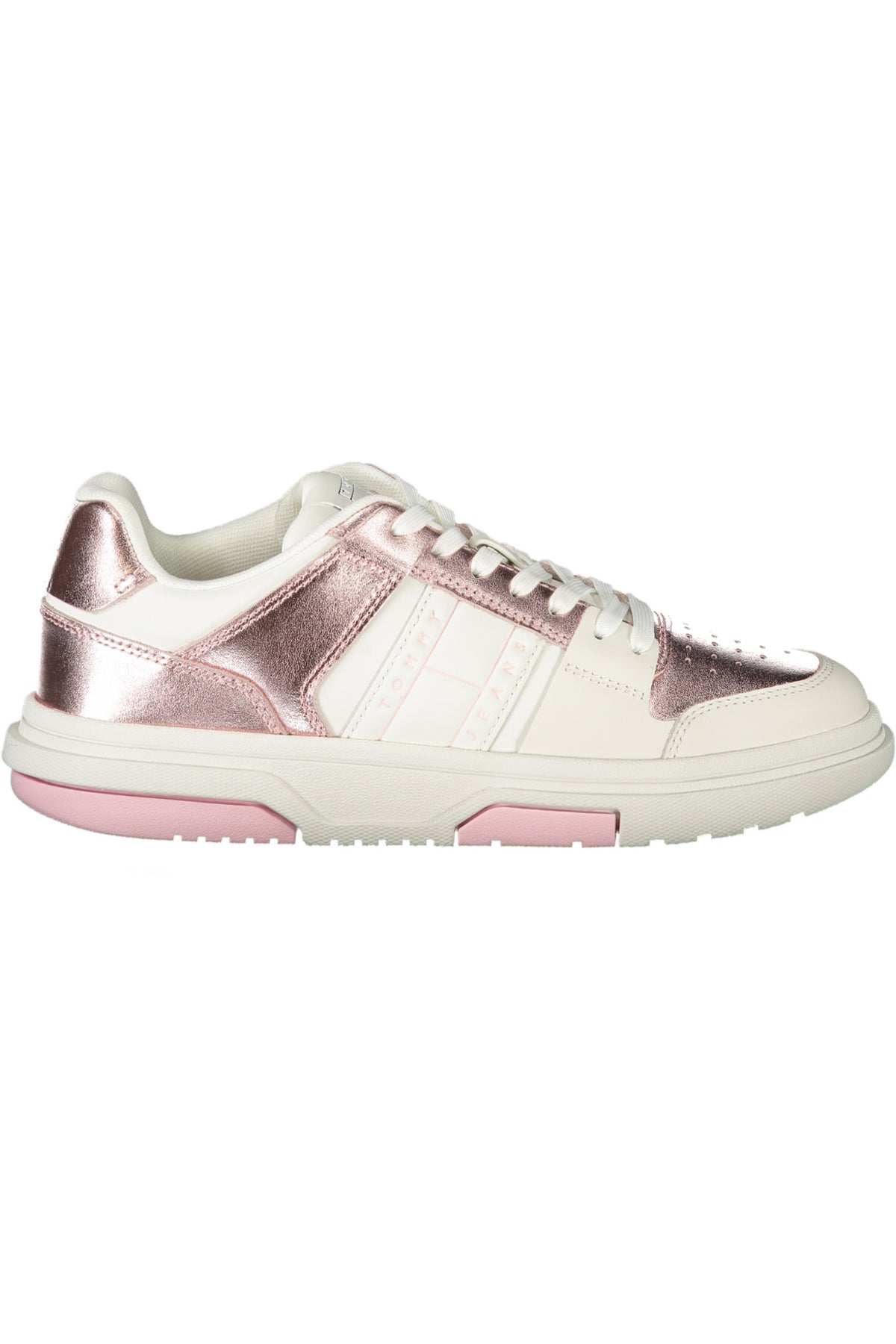 EN0EN02591_BITH2 – Damen-Sportschuh weiß mit Rosa Details & herausnehmbarem Fußbett – Größe: 36, 37, 38, 39, 40, 41 – Farbe: Bianco