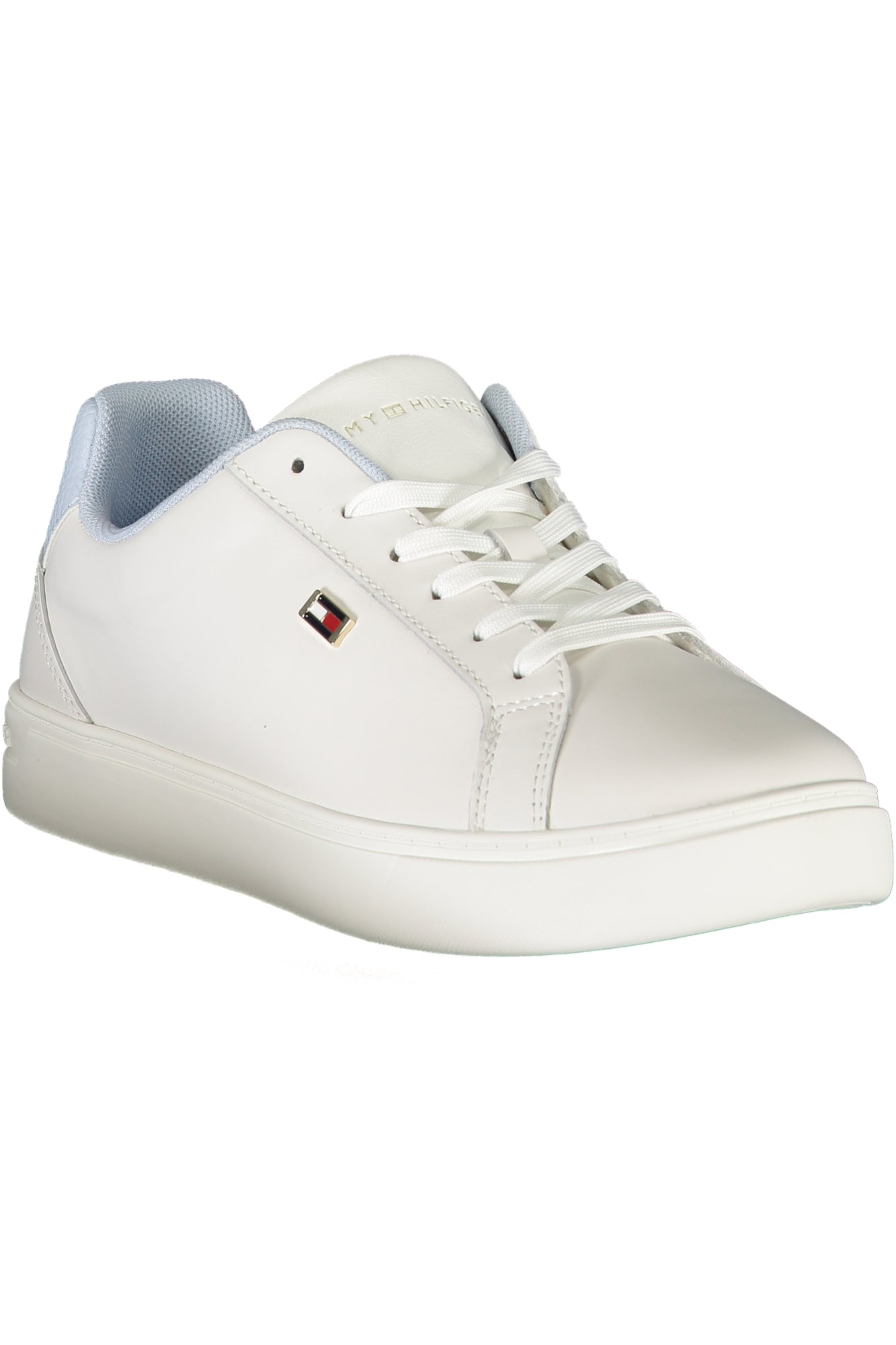 FW0FW08072_BI0LE – Elegante Damen-Sportschuhe in Weiß mit Kontrastdetails und Schnürung – Größe: 36, 37, 38, 39, 40, 41 – Farbe: Bianco