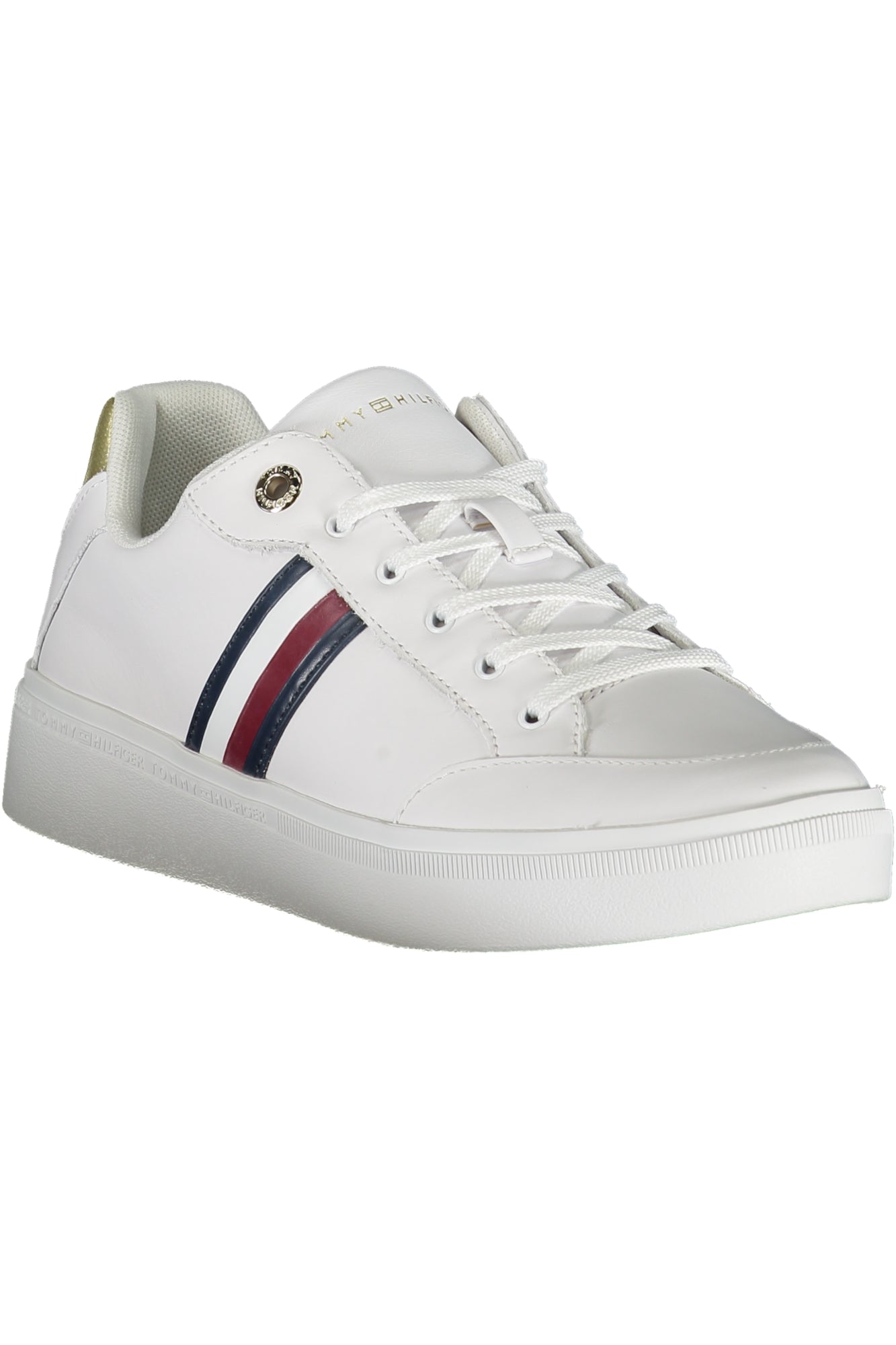 FW0FW07446F_BIYBS – Damen Sportschuh Weiß mit Schnürsenkeln und Kontrastdetails – Größe: 37, 38, 39, 40 – Farbe: Bianco