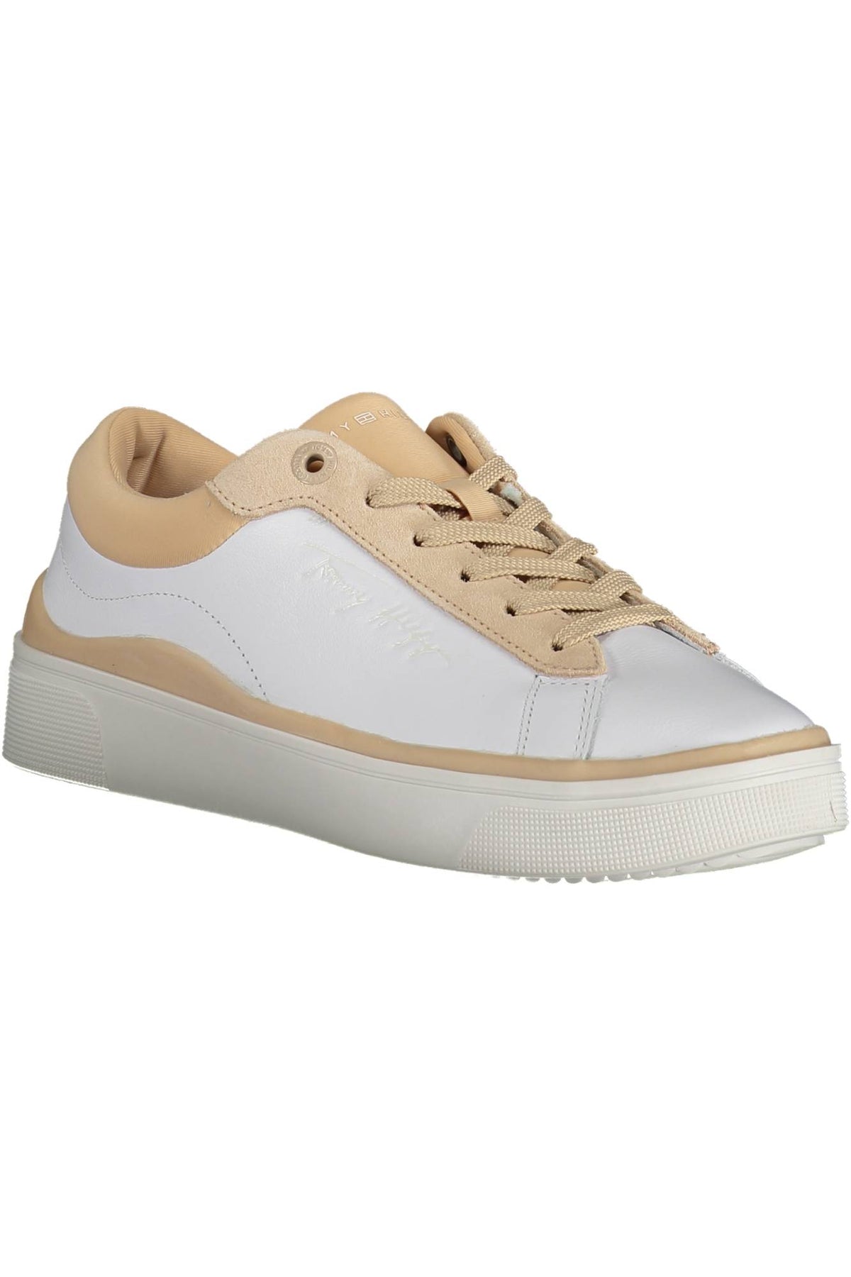 FW0FW06317F_BIANCO_TRY – Damen Sportschuh Weiß: Nachhaltig & Stilvoll mit Kontrasten – Größe: 39, 40, 41 – Farbe: Bianco