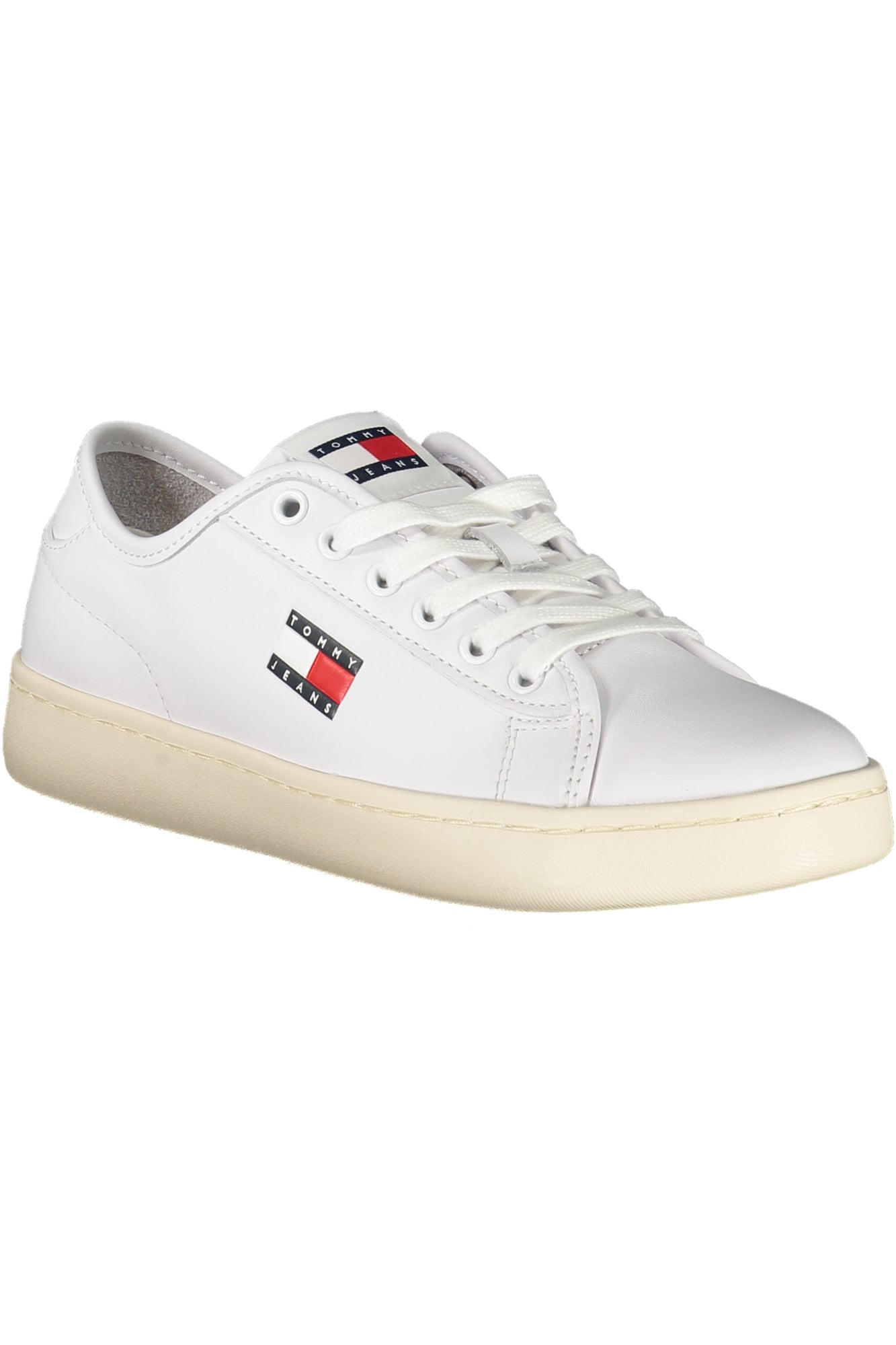 EN0EN02875_BIYBS – Eleganter Damensneaker in Weiß mit Kontrastdetails und Logo-Aufdruck – Größe: 36, 37, 38, 39, 40, 41 – Farbe: Bianco