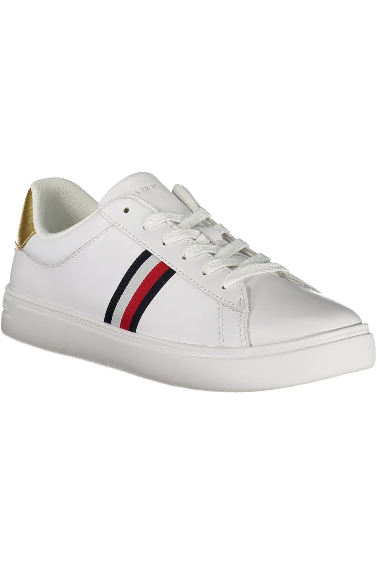 FW0FW08321_BIYBS – Edler Damen-Sportschuh Weiß mit Gold-Details & Herausnehmbarem Fußbett – Größe: 36, 37, 38, 39, 40, 41 – Farbe: Bianco
