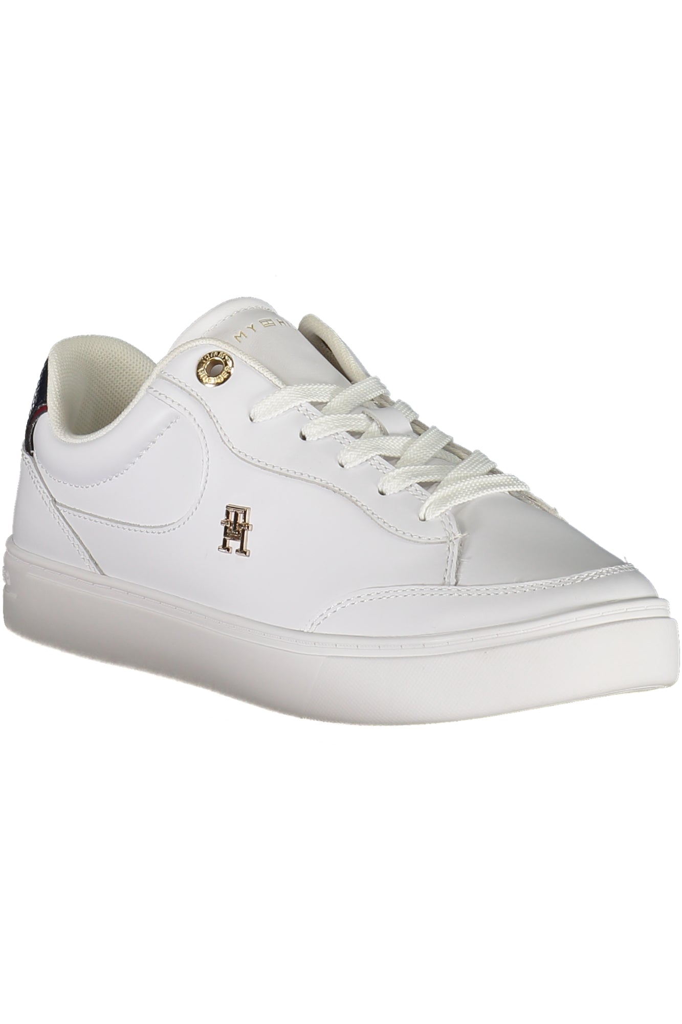 FW0FW08579_BIYBS – Damen Sportschuh Weiß mit Blauen Details und Herausnehmbarer Innensohle – Größe: 36, 37, 38, 39, 40, 41 – Farbe: Bianco
